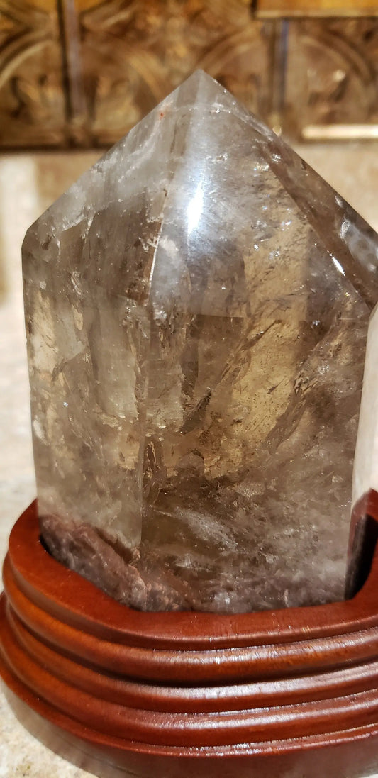 Garden Quartz Tower, Lodolite Tower ,Custom Stand Etsy