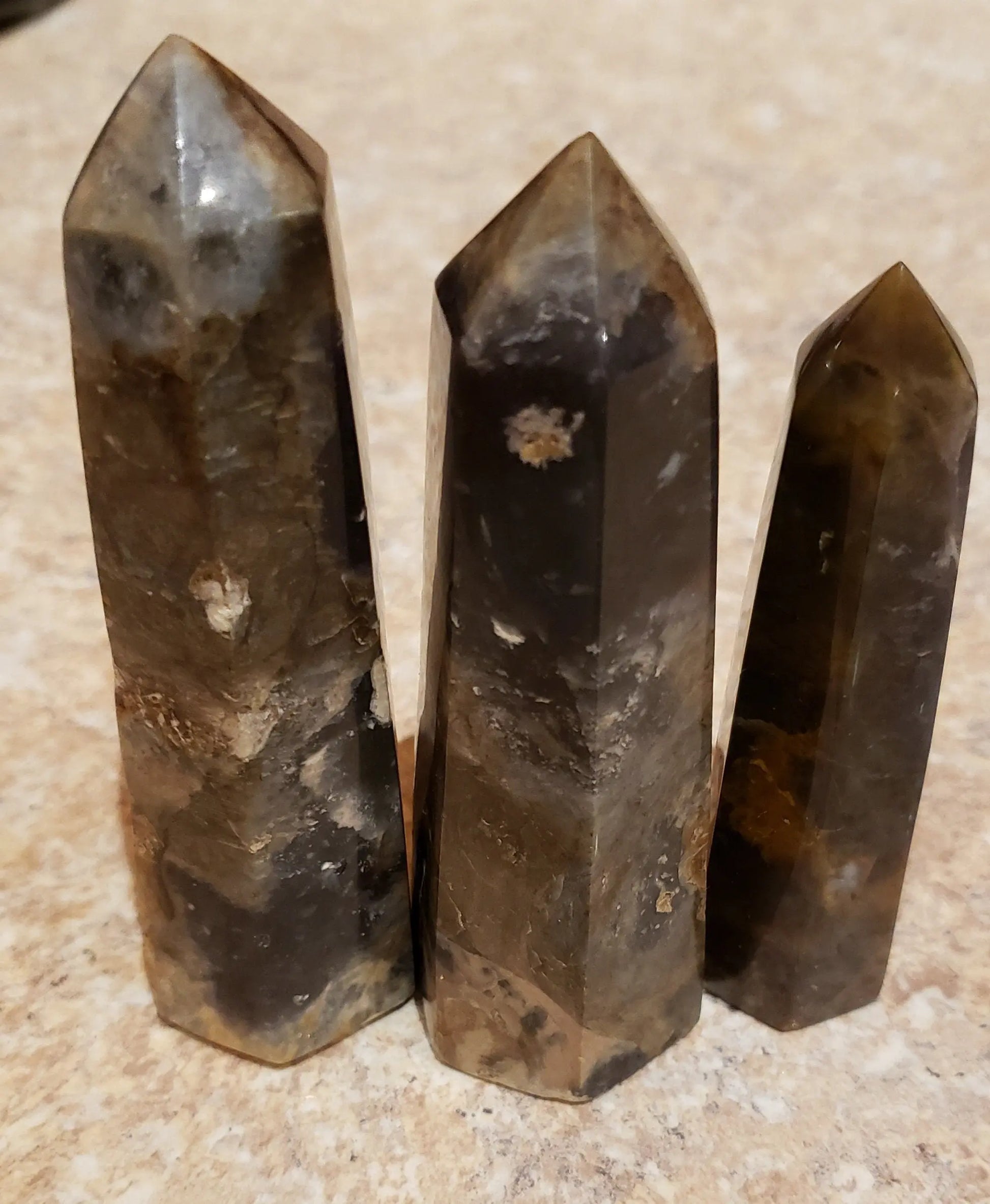 Beautiful Chalcedony Towers, Variety of Quartz, Instills Feelings of Benevolence and Generosity, Affordable Tower, Affordable Etsy