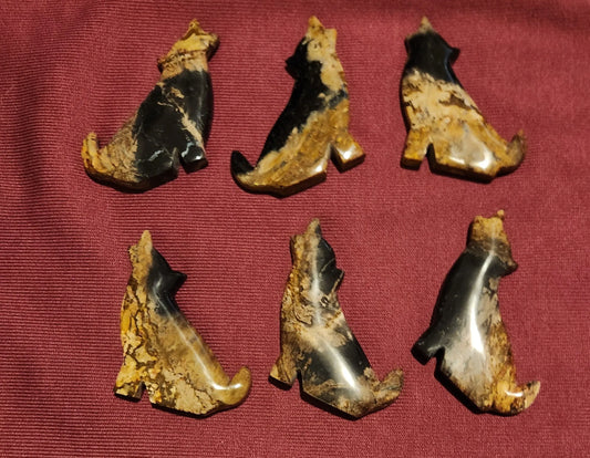 Petrified Palm Root Howling Wolves,Fossilized Palm Etsy