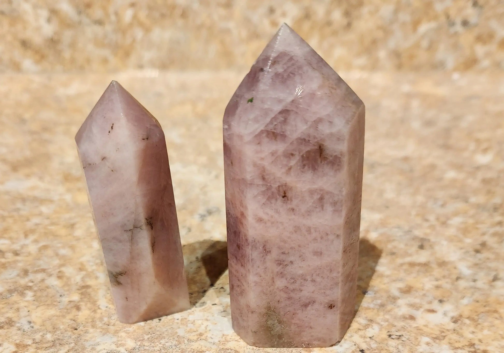 Small Kunzite Towers, Kunzite Tower, Carved Crystal Tower, Pink Crystal Tower, Crystal Tower Gift Etsy