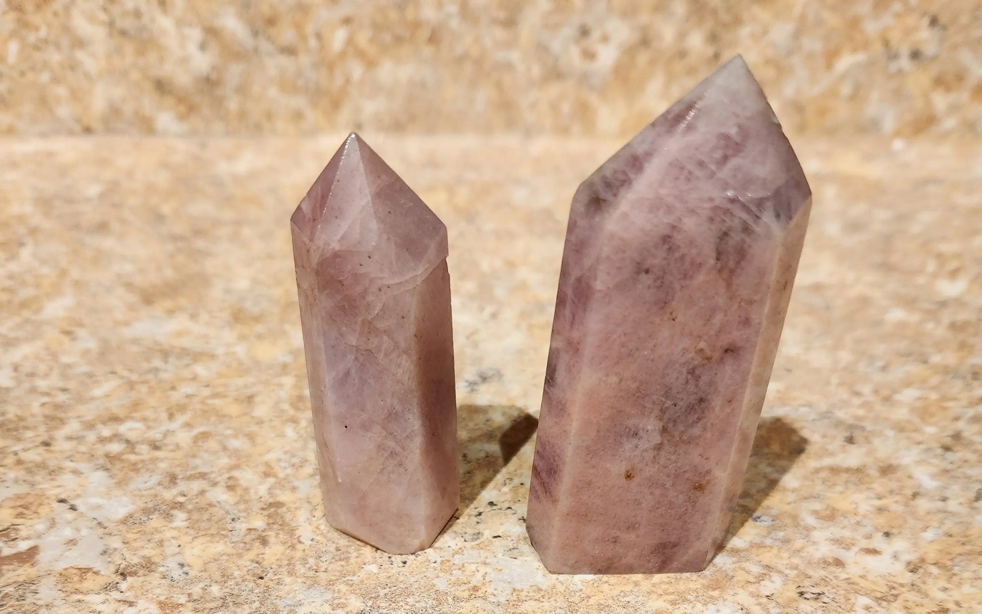 Small Kunzite Towers, Kunzite Tower, Carved Crystal Tower, Pink Crystal Tower, Crystal Tower Gift Etsy