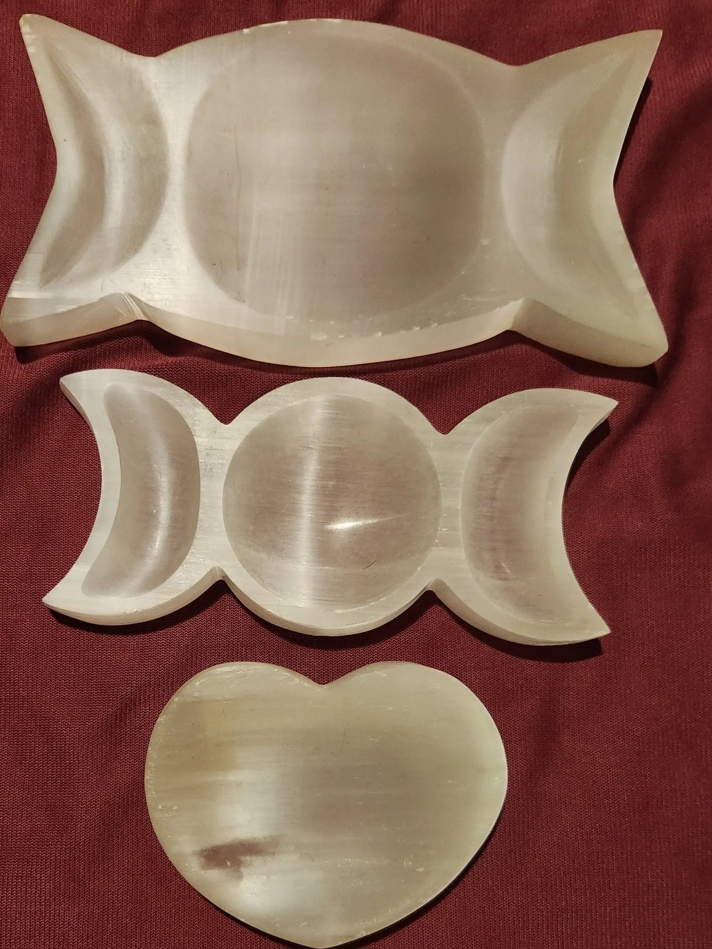 Selenite Satin Spar Bowls Carved Crystal, Satin Spar Selenite, Satin Spar Selenite Carved Bowls, Charging Bowls, Liquid Light Etsy