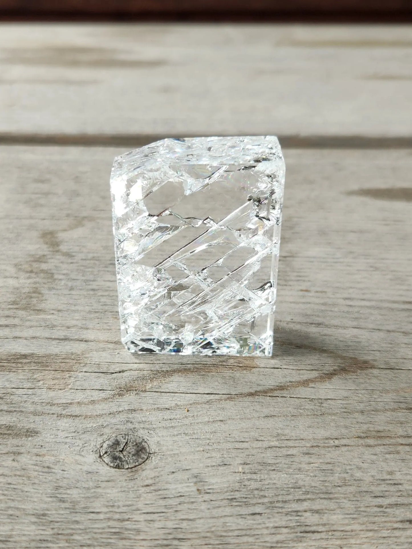Fire and Ice Crystal Tower Cracked Quartz Etsy
