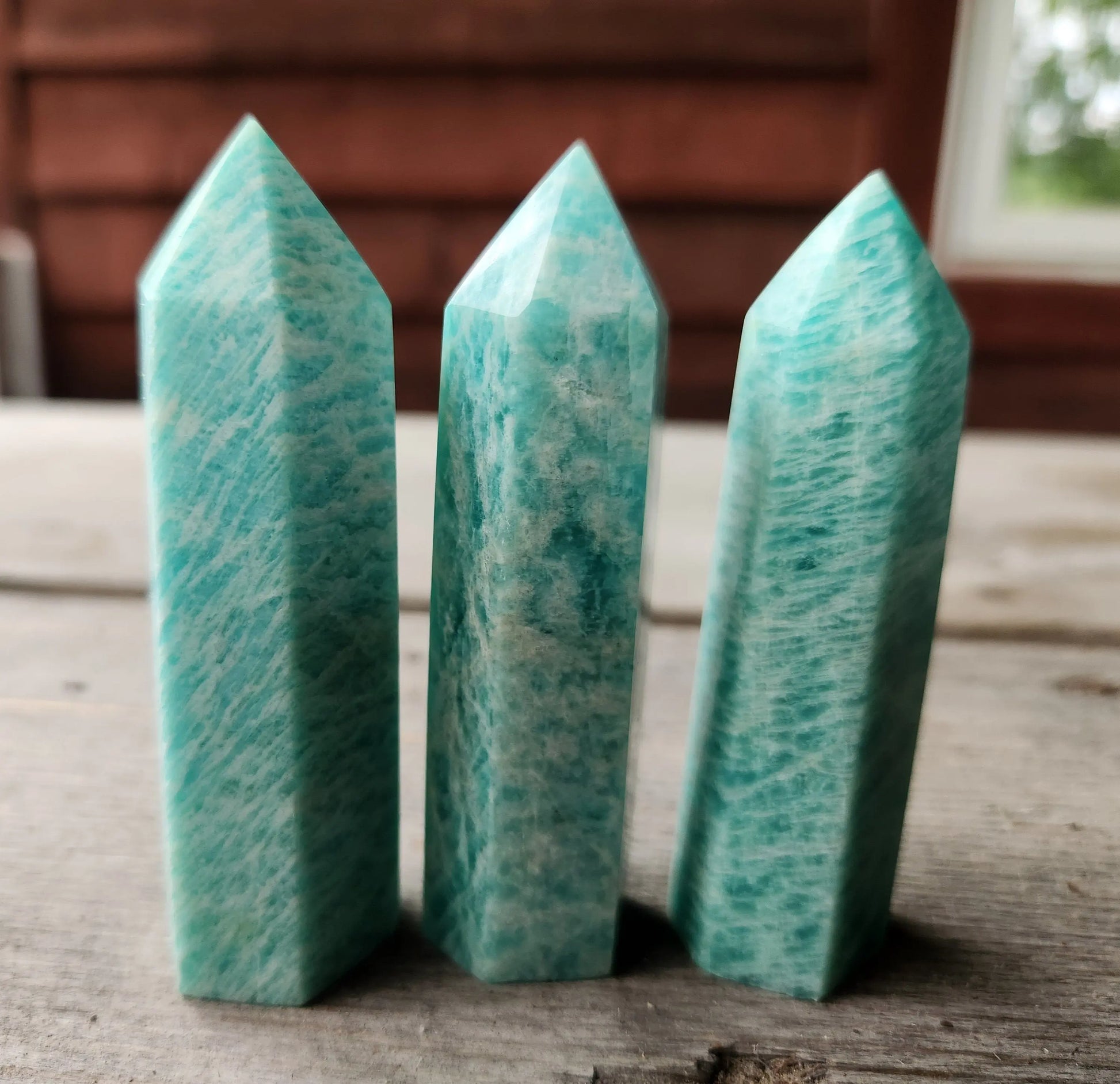 Amazonite Crystal Towers, Wands, Points, Healing Obelisk, Meditation Chakra Hope Stone, Rejuvenation, Etsy