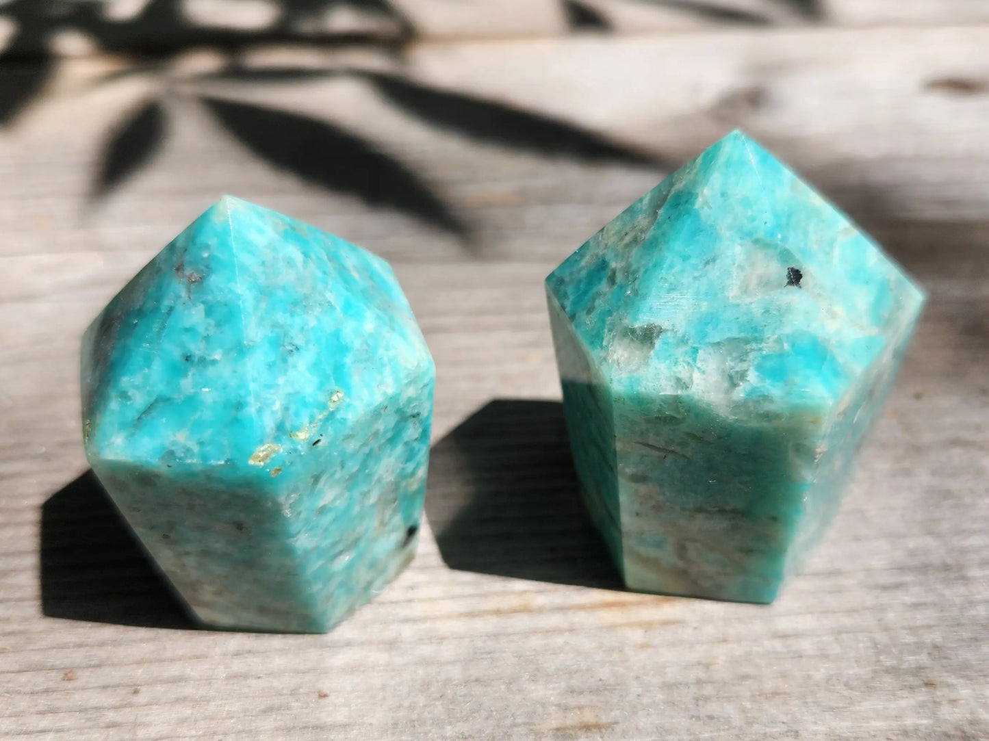 Amazonite Points, Carved Amazonite, Greenish Blue Amazonite, Blue Points, Carved Crystal Points Etsy