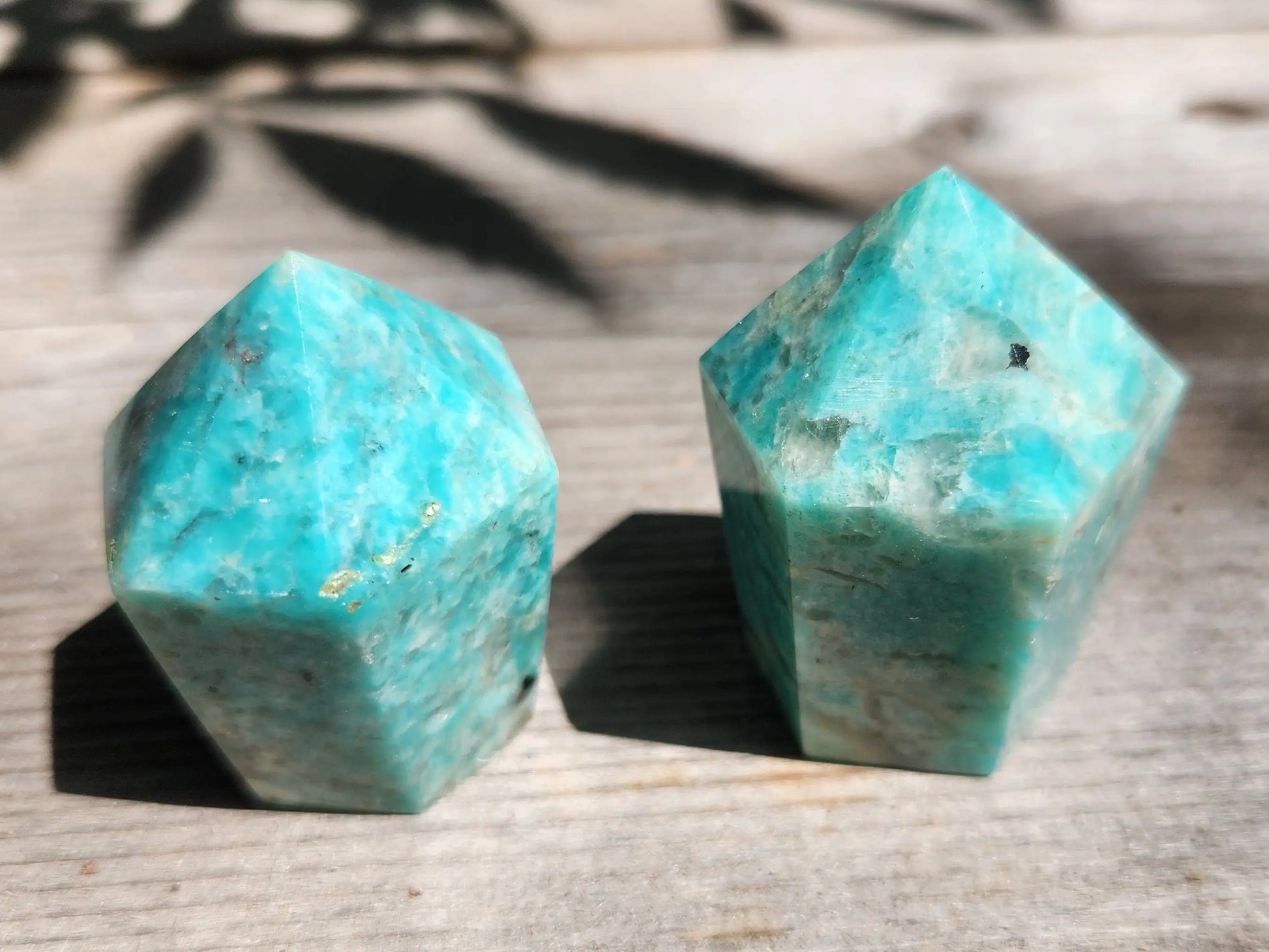 Amazonite Points, Carved Amazonite, Greenish Blue Amazonite, Blue Points, Carved Crystal Points Etsy