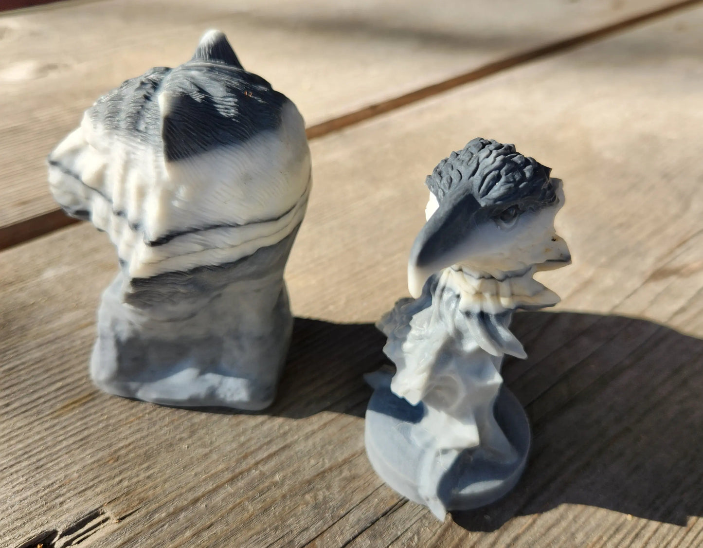 Carved Tai Chi Stone Lion and Eagle | Taiji Jasper / Taiji Jade Crystal Carvings for Spirit & Decor Etsy