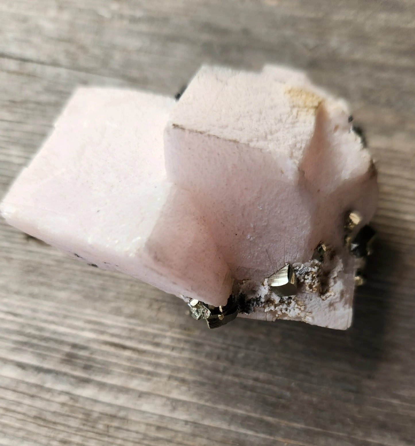 Rare Raw Pink Calcite and Pyrite with Hematite and Specularite UV Reactive Etsy