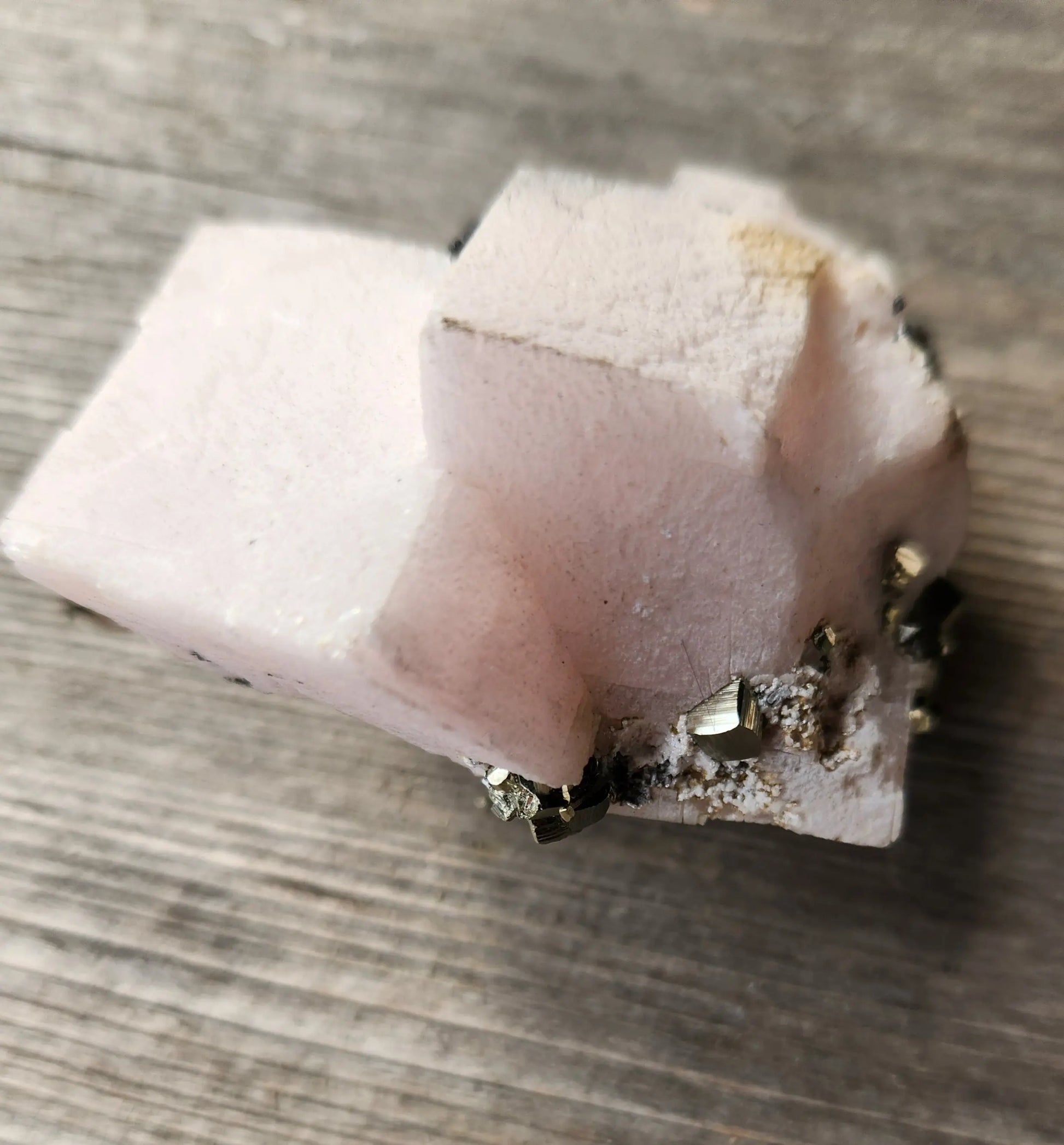 Rare Raw Pink Calcite and Pyrite with Hematite and Specularite UV Reactive Etsy