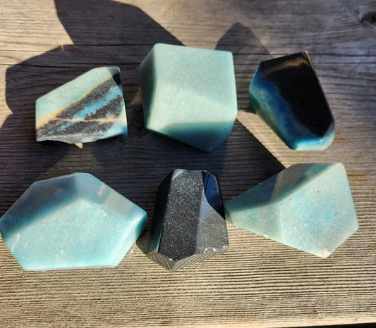 High Polish Blue Trolleite Chunks, Rare Trolleite Mineral, Crystals for Healing & Meditation, Astral Projection, Etsy
