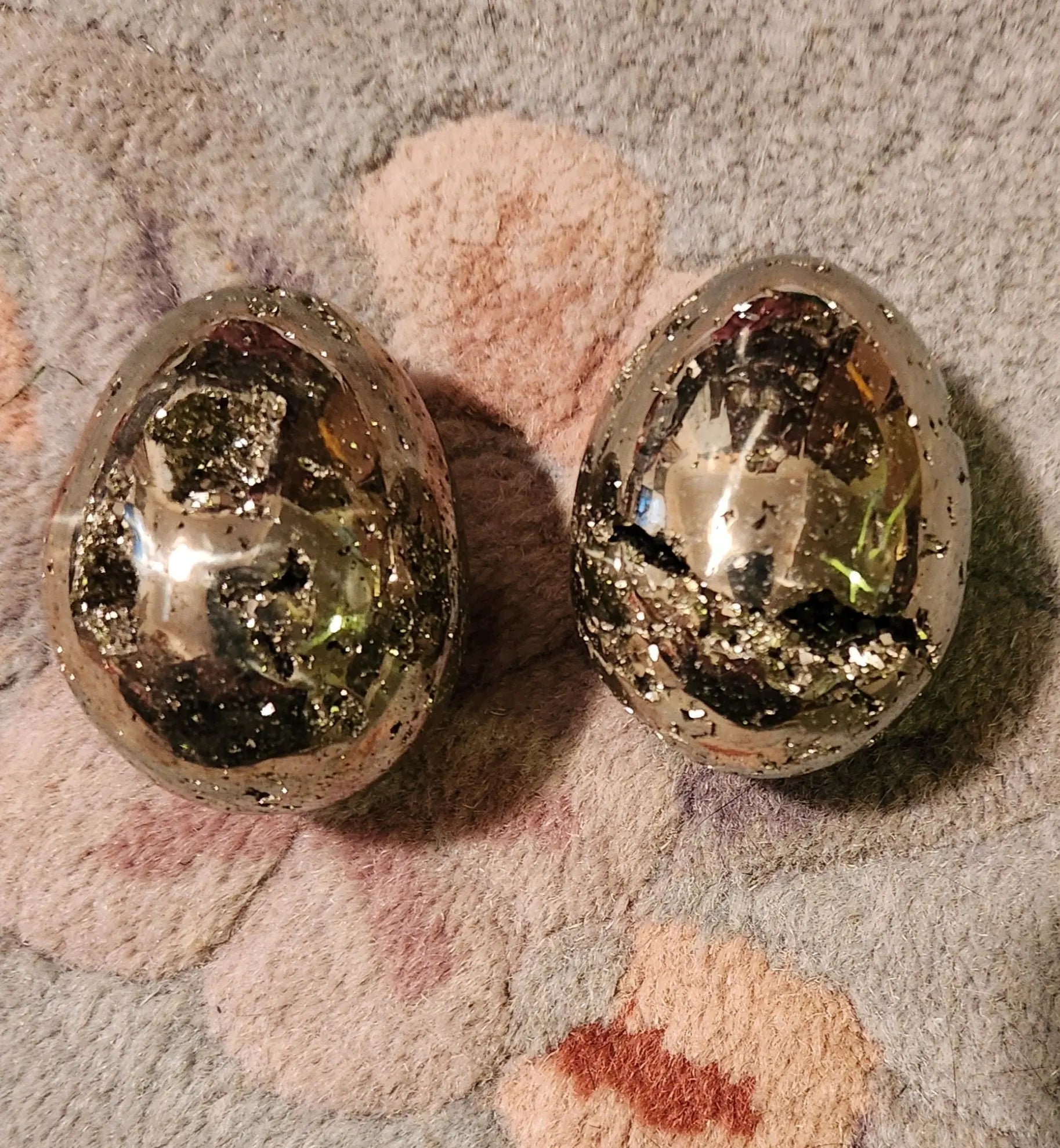 Pyrite Eggs, Shiny Gold Pyrite Eggs Etsy