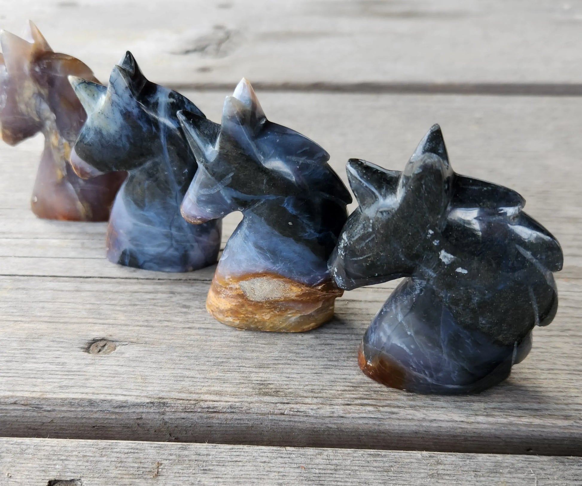 Chalcedony Unicorns, Unicorn Head, Unicorn Gift, Stocking Stuffer, Gift for Unicorn Lover Etsy