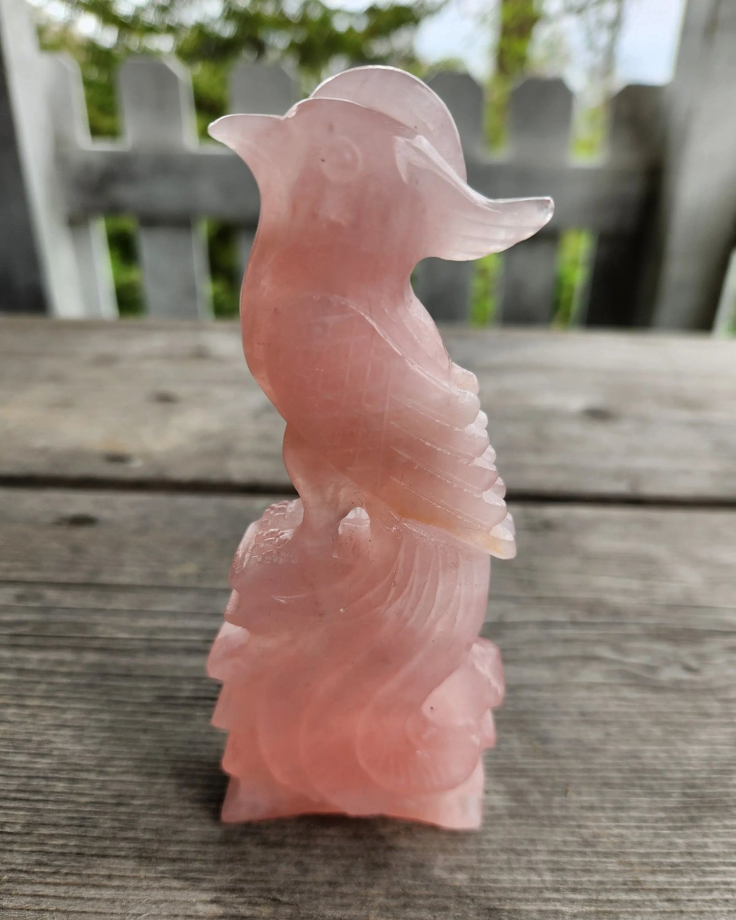 Carved Crystal Phoenix Birds, 5.5" Phoenix, Calcite Phoenix, Jadeite Phoenix, Rose Quartz, Labradorite, Clear Quartz Phoenix Etsy