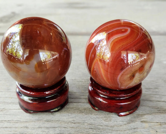 Carnelian Sphere with Stand, Sunset Stone Crystal Decor, Beautifully Colored Carved Crystal, Crystal Collectors Etsy