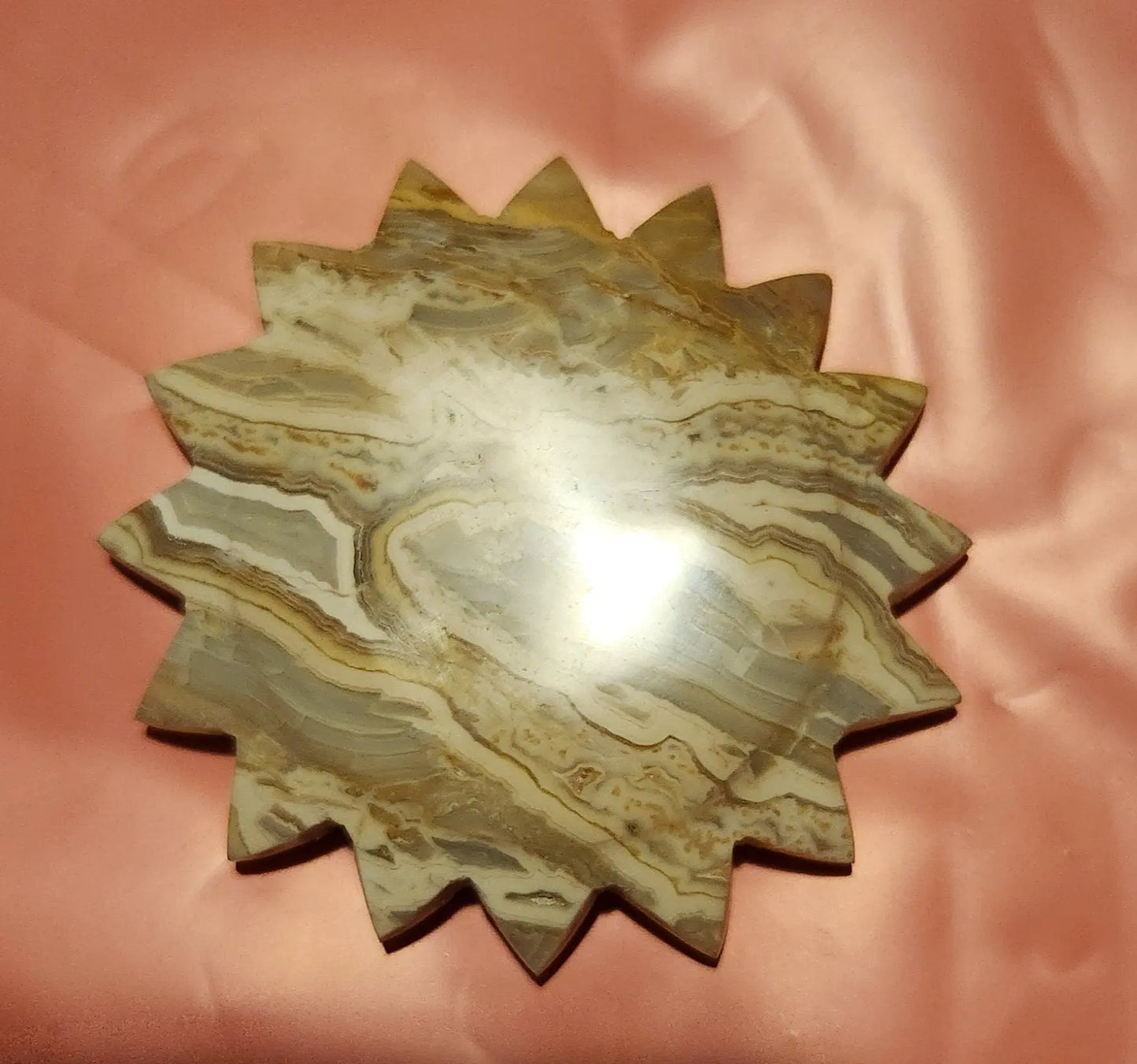 Crazy Lace Agate Sun Carving Etsy