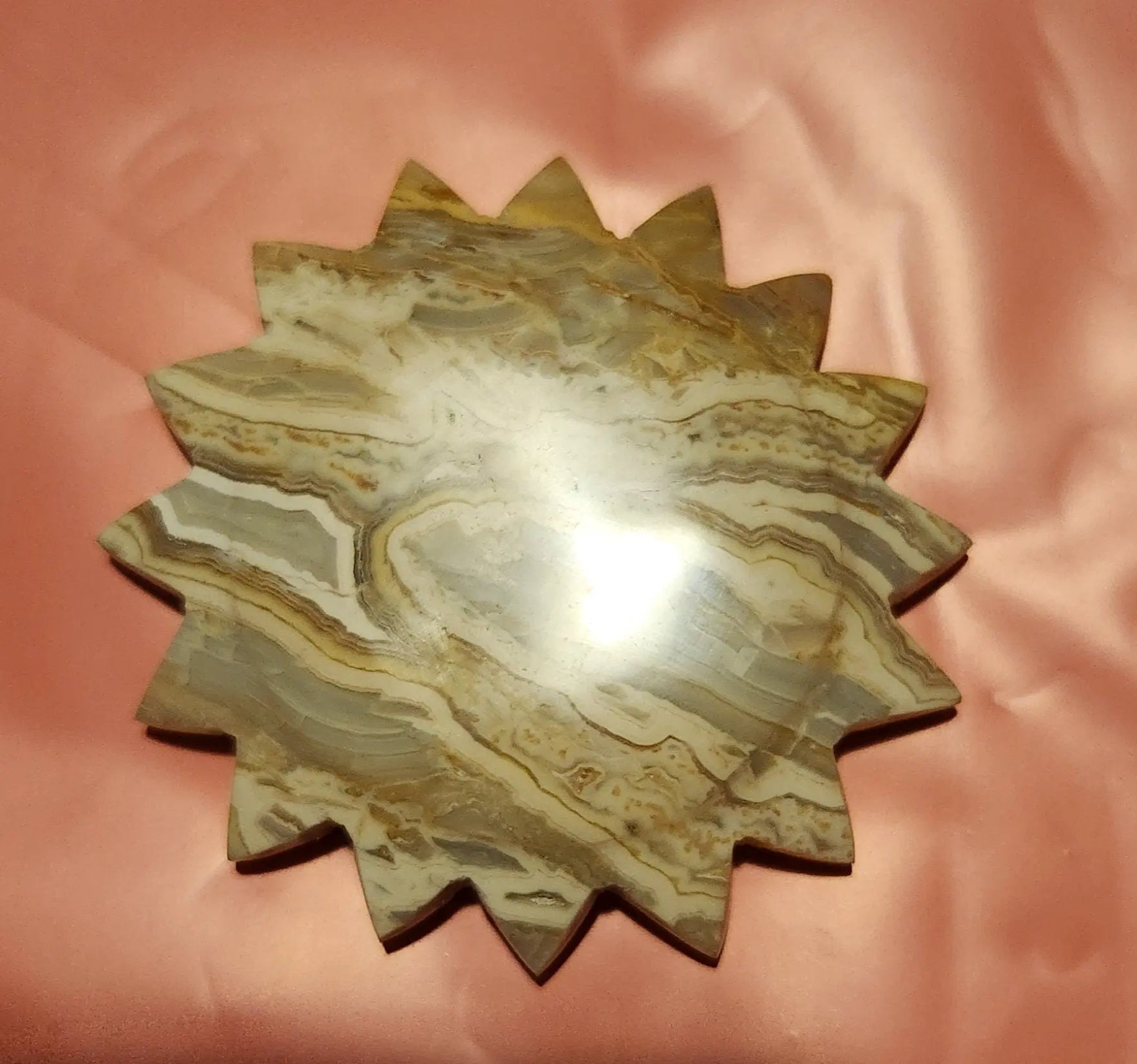 Crazy Lace Agate Sun Carving Etsy