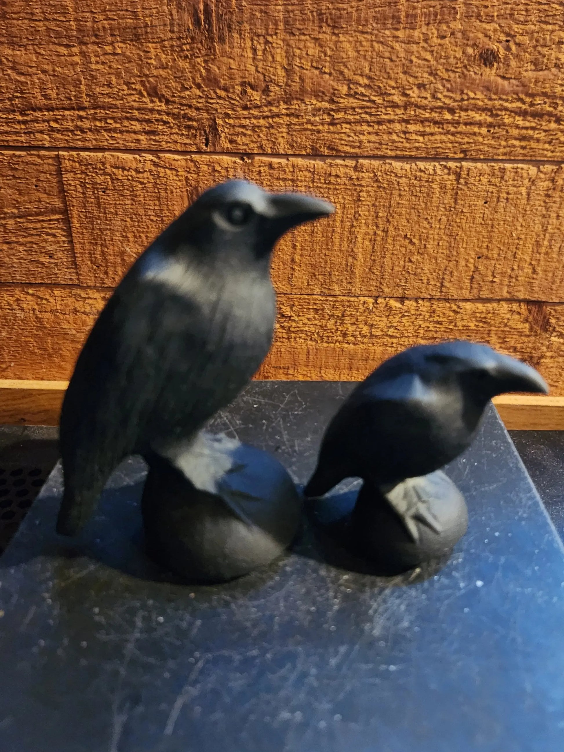 Obsidian Raven Figurine, Hand Carved Gothic Bird Decor, Large and Small Volcanic Glass Raven, Mythology Inspired Black Stone Raven Gift Etsy