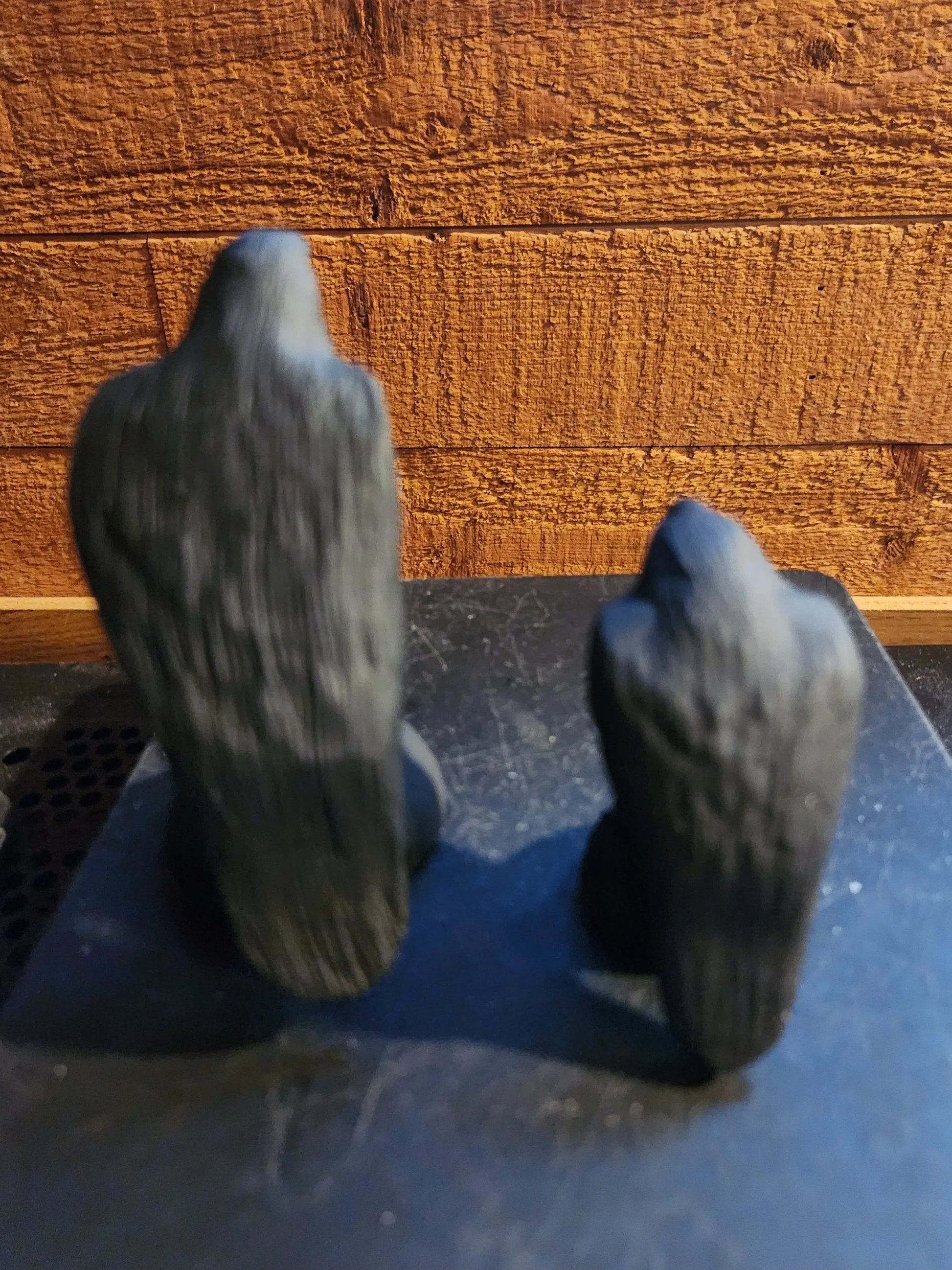 Obsidian Raven Figurine, Hand Carved Gothic Bird Decor, Large and Small Volcanic Glass Raven, Mythology Inspired Black Stone Raven Gift Etsy