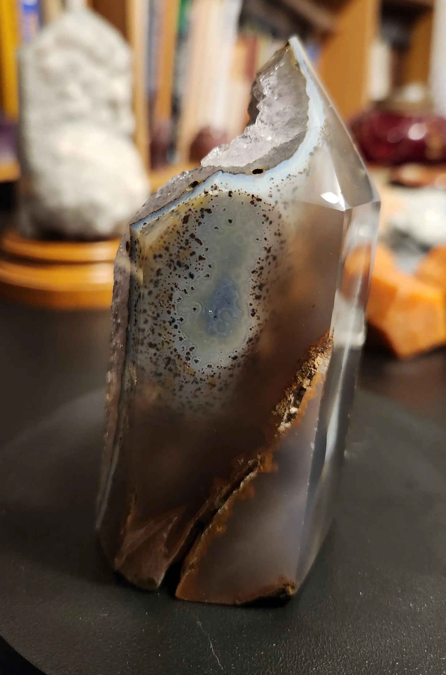 Druzy Agate Tower | Natural Crystal for Inner Strength & Balance | 4.2 Healing Stone | Spiritual Home Décor Meditation Gift Etsy