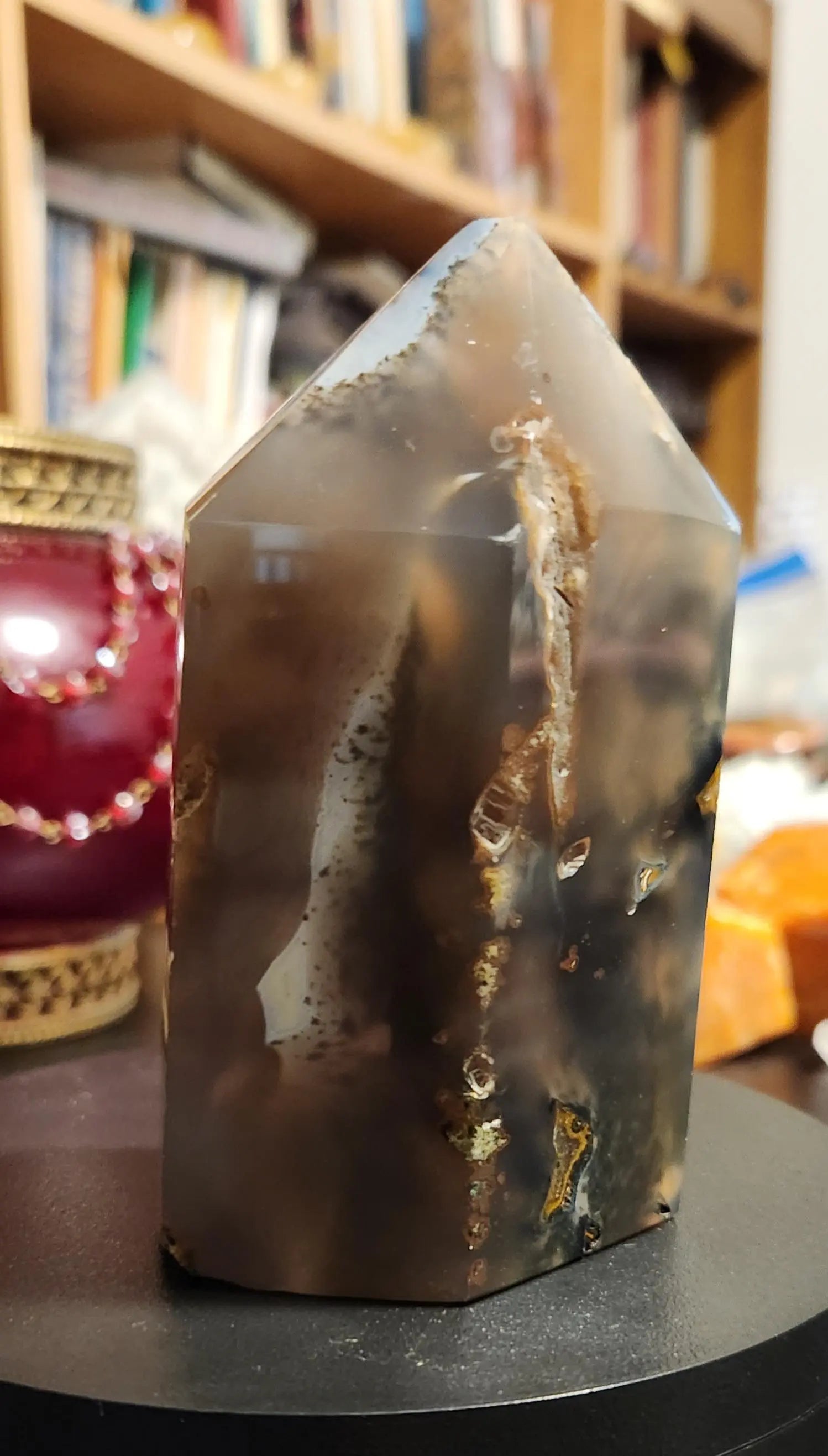 Druzy Agate Tower | Natural Crystal for Inner Strength & Balance | 4.2 Healing Stone | Spiritual Home Décor Meditation Gift Etsy