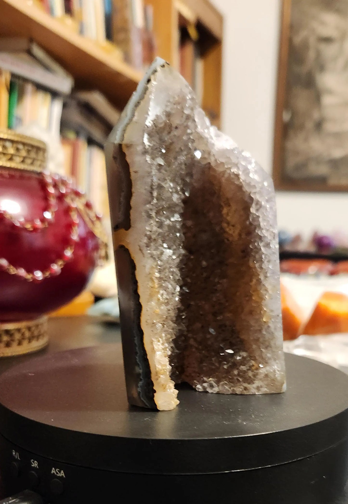 Druzy Agate Tower | Natural Crystal for Inner Strength & Balance | 4.2 Healing Stone | Spiritual Home Décor Meditation Gift Etsy