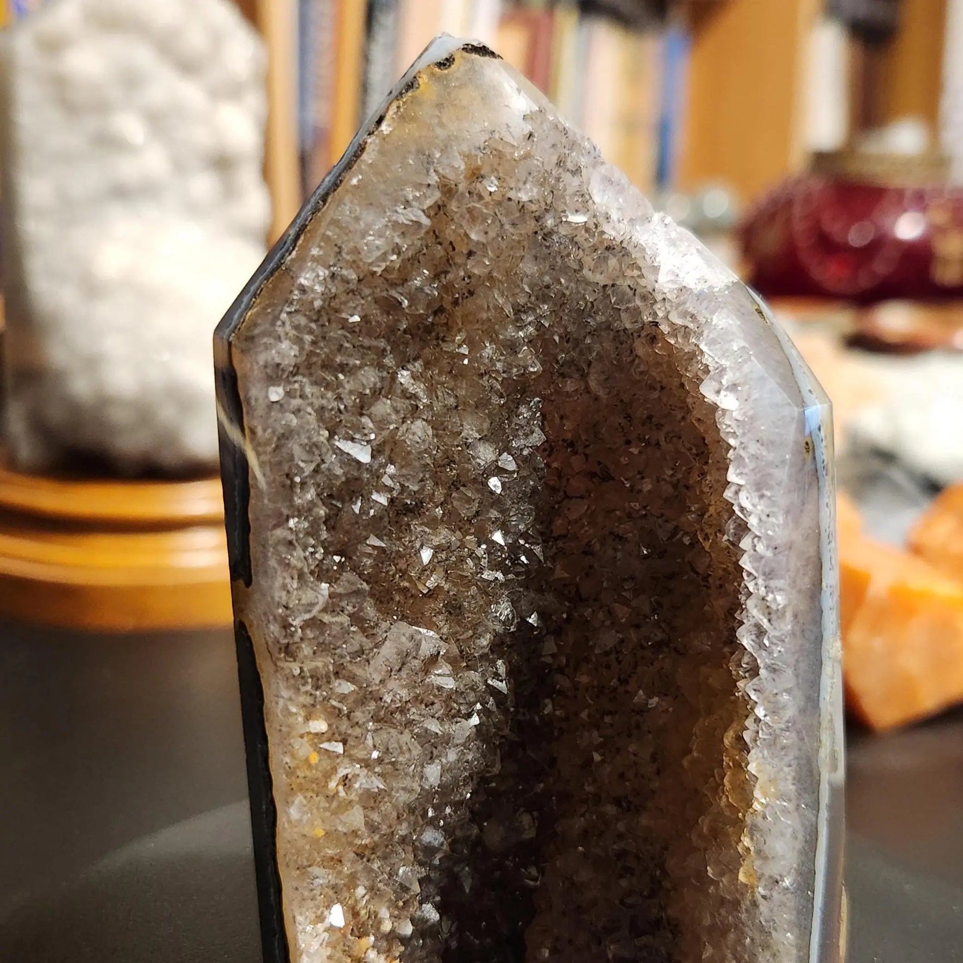 Druzy Agate Tower | Natural Crystal for Inner Strength & Balance | 4.2 Healing Stone | Spiritual Home Décor Meditation Gift Etsy
