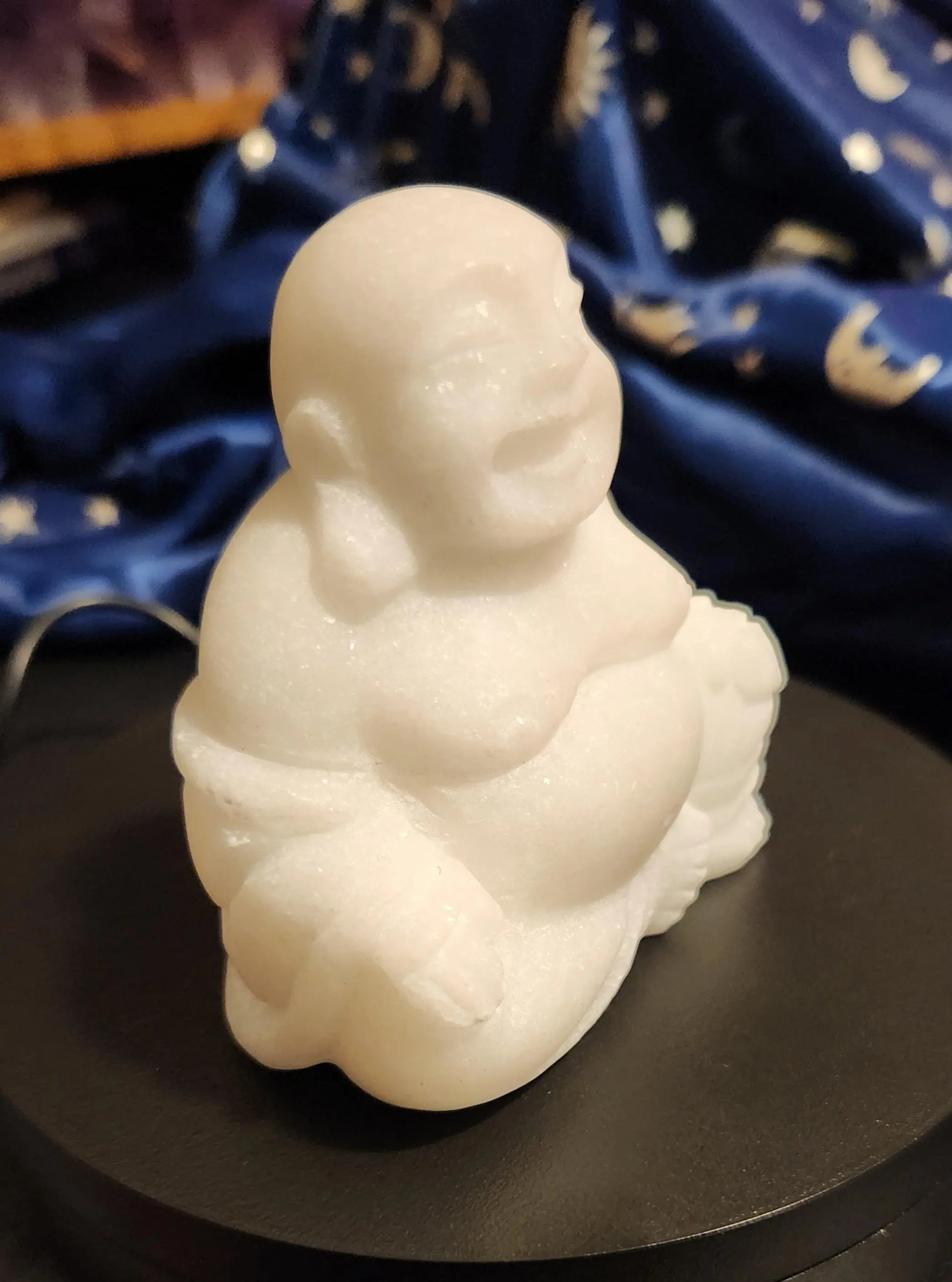 White Jade Laughing Buddha, Pure White Buddha, Carved Crystal Buddha, Oriental Decor, Gem Supreme, Jewel of Heaven, Stone of the Heart Etsy