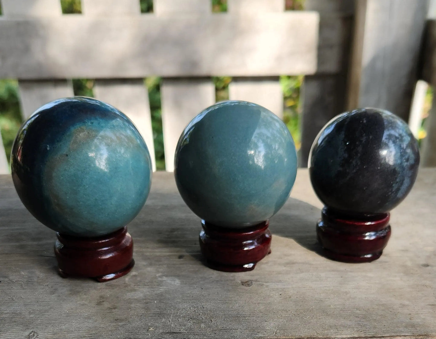 Beautiful Blues Trolleite Orb with Stand Etsy