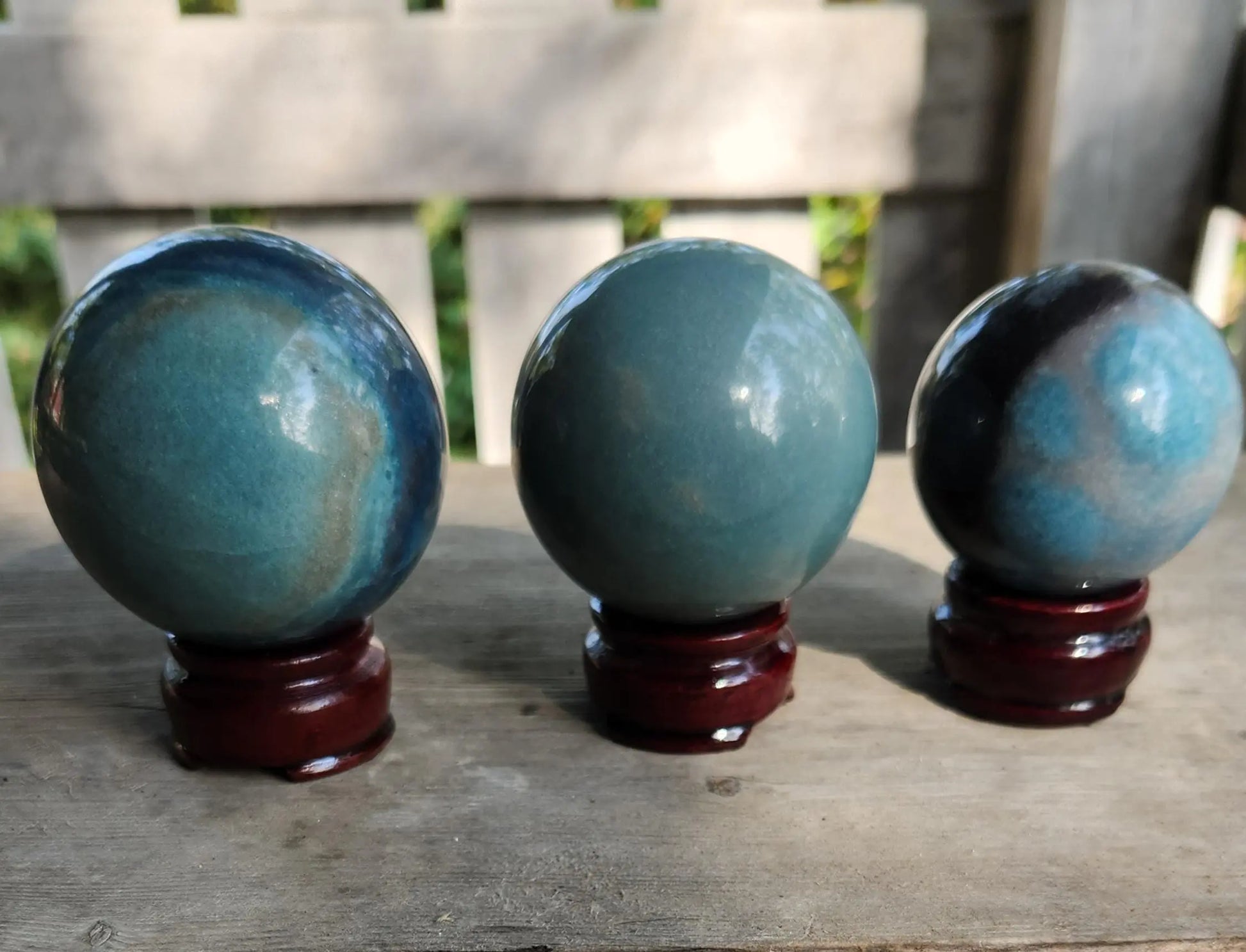 Beautiful Blues Trolleite Orb with Stand Etsy