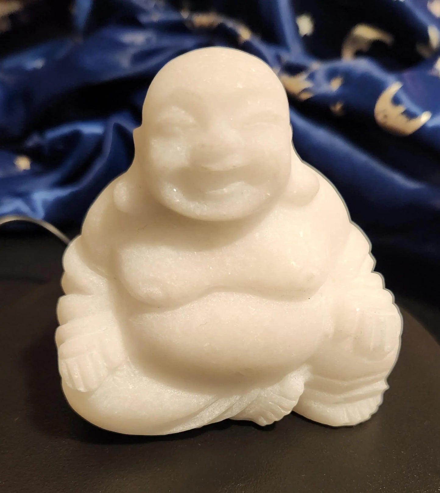 White Jade Laughing Buddha, Pure White Buddha, Carved Crystal Buddha, Oriental Decor, Gem Supreme, Jewel of Heaven, Stone of the Heart Etsy
