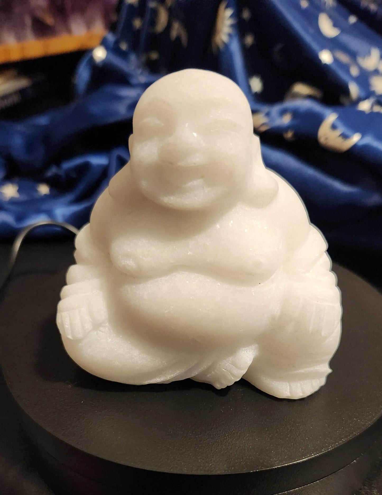 White Jade Laughing Buddha, Pure White Buddha, Carved Crystal Buddha, Oriental Decor, Gem Supreme, Jewel of Heaven, Stone of the Heart Etsy