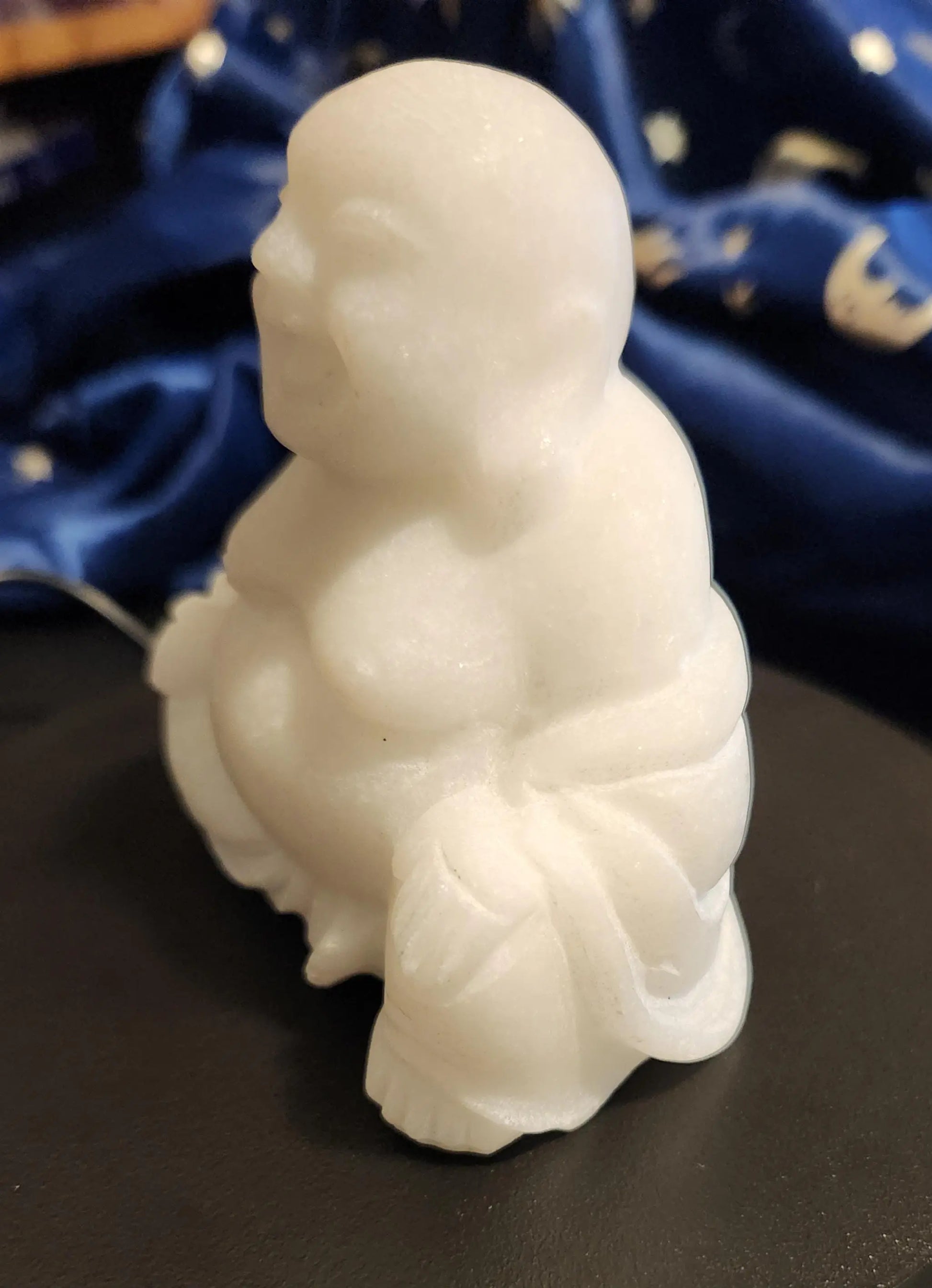 White Jade Laughing Buddha, Pure White Buddha, Carved Crystal Buddha, Oriental Decor, Gem Supreme, Jewel of Heaven, Stone of the Heart Etsy