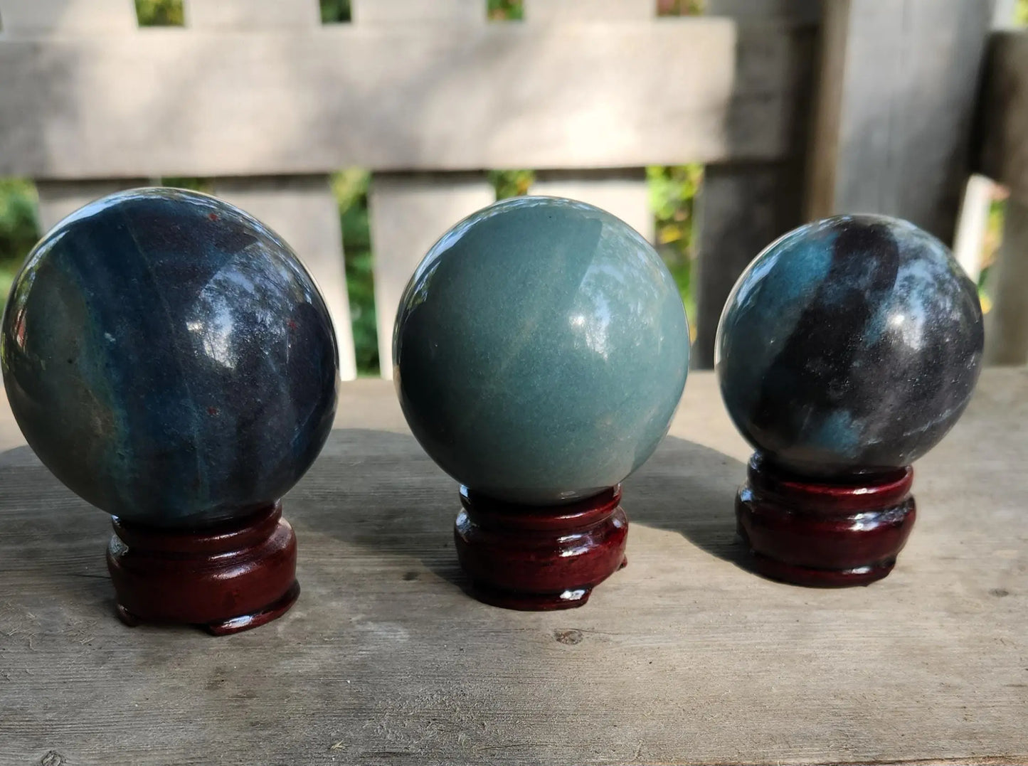 Beautiful Blues Trolleite Orb with Stand Etsy