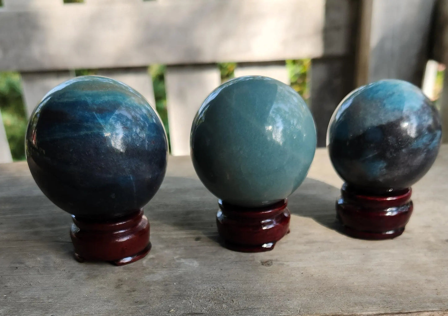 Beautiful Blues Trolleite Orb with Stand Etsy