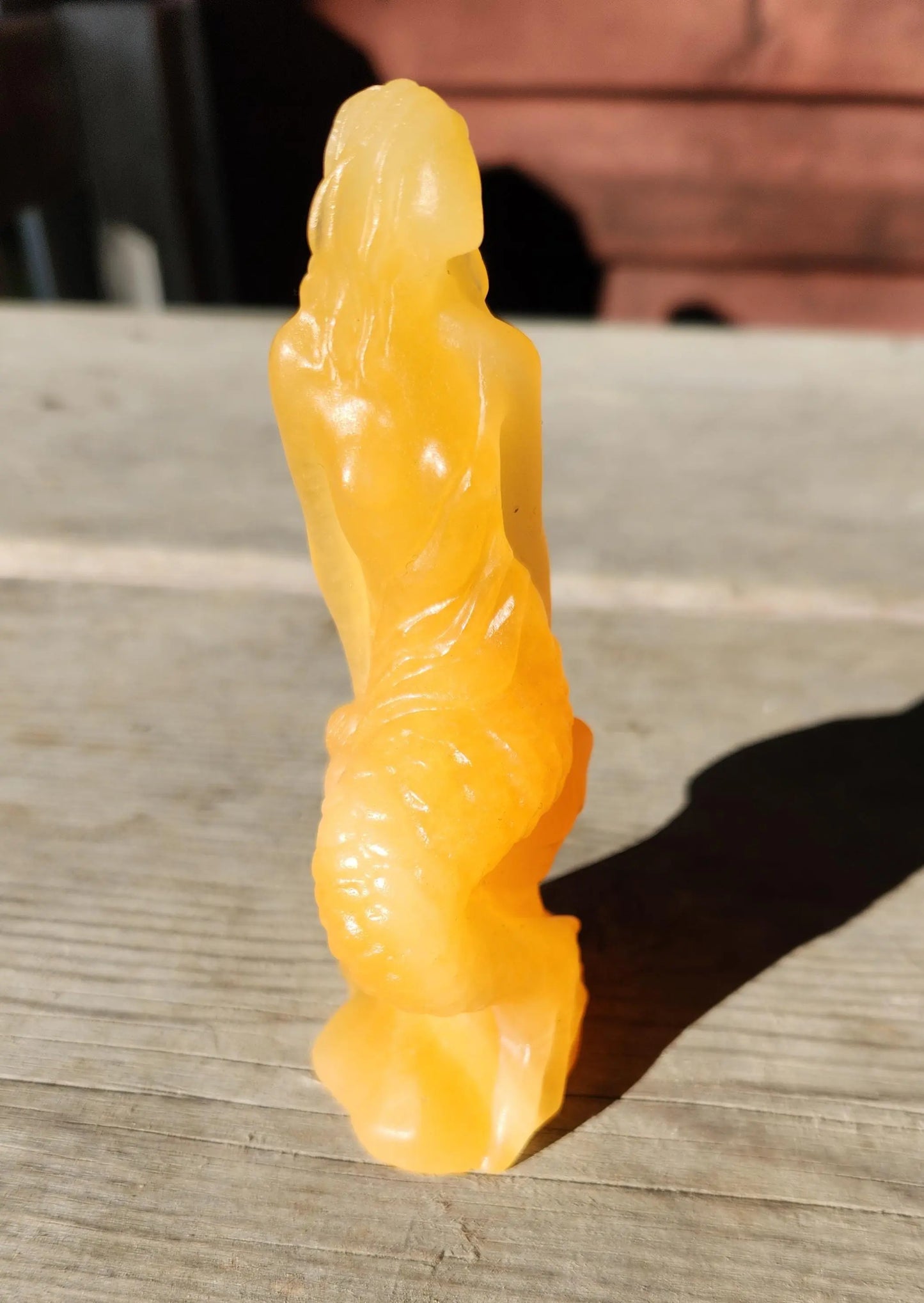 Yellow Calcite Mermaid 4.75" tall - Planet Jordan Jewels