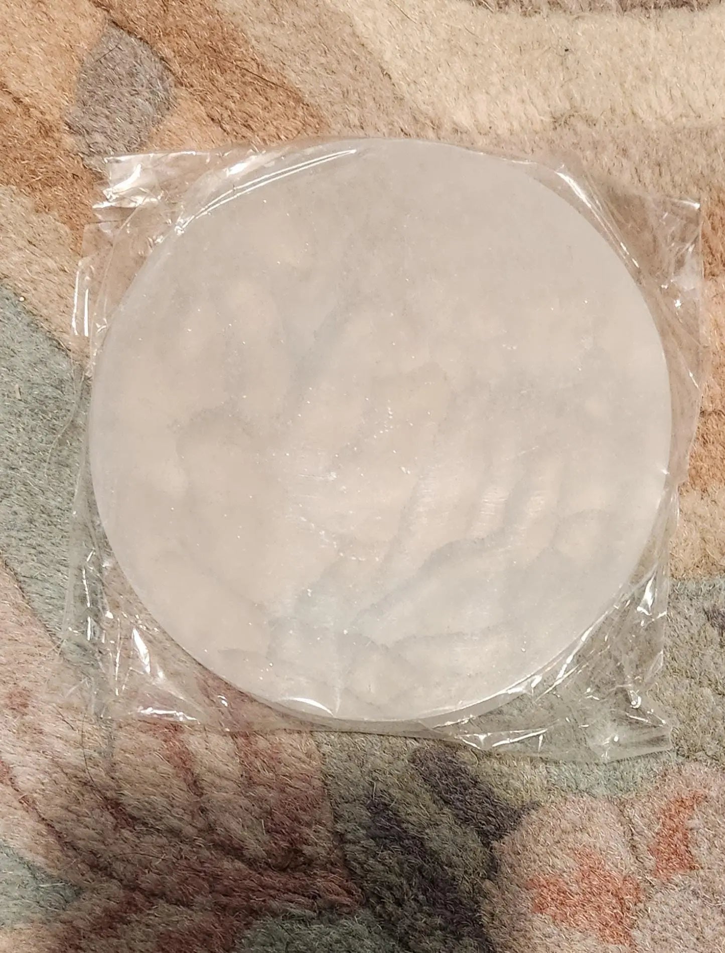 Satin Spar Selenite Charging Station Flat Circular Crystal Cleaning,Liquid Light Etsy