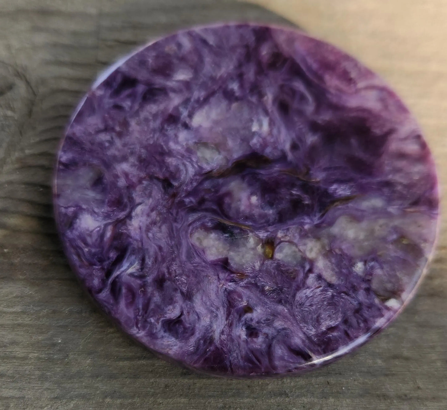 Charoite Energy Disk most powerful crystals, Open Third Eye  Chakra, Spiritual Healing, Personal Power, Purple, Mindfulness Meditation Etsy