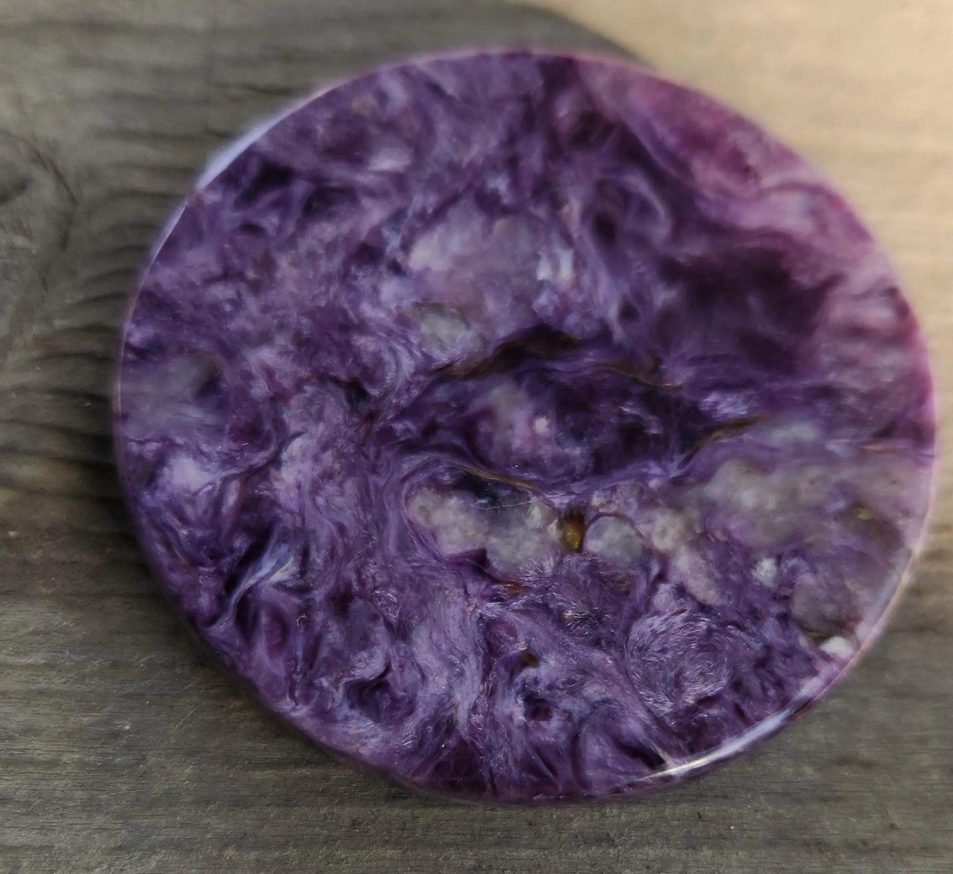Charoite Energy Disk most powerful crystals, Open Third Eye  Chakra, Spiritual Healing, Personal Power, Purple, Mindfulness Meditation Etsy