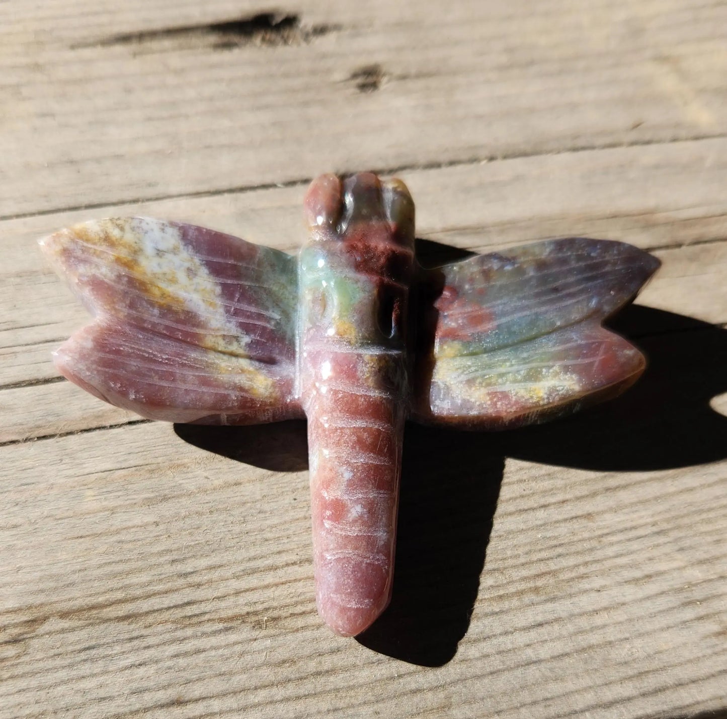 New Carved Crystal Dragonflies, Caribbean Calcite, Yellow Calcite Dragonfly, Rare Caribbean Calcite, Ocean Jasper, Beautiful Dream Amethyst Etsy
