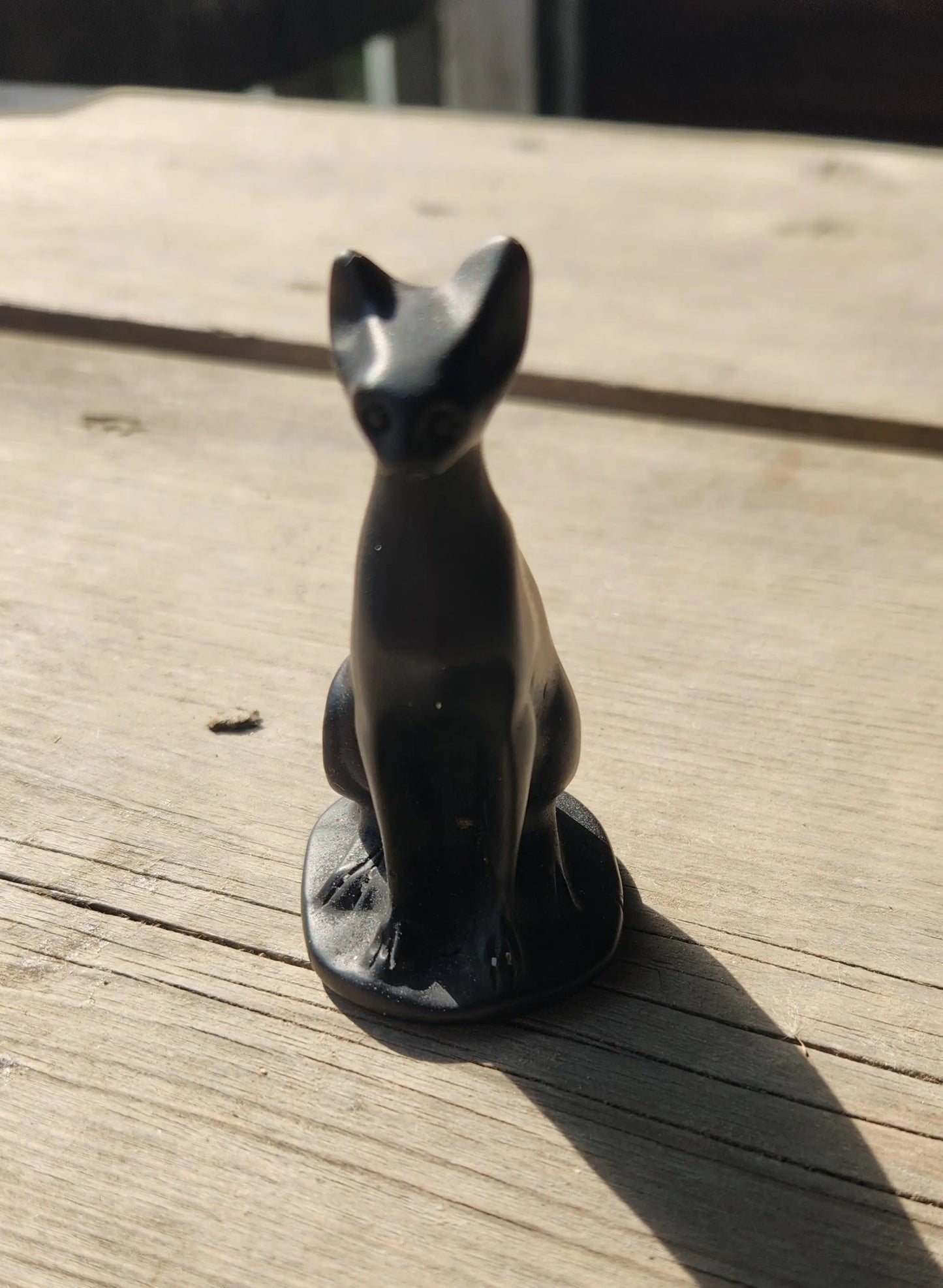 Egyptian Obsidian Cats, Matte Finish, Carved Crystal Cat, Black Cat, Black Volcanic Glass, Crystal Animal Etsy