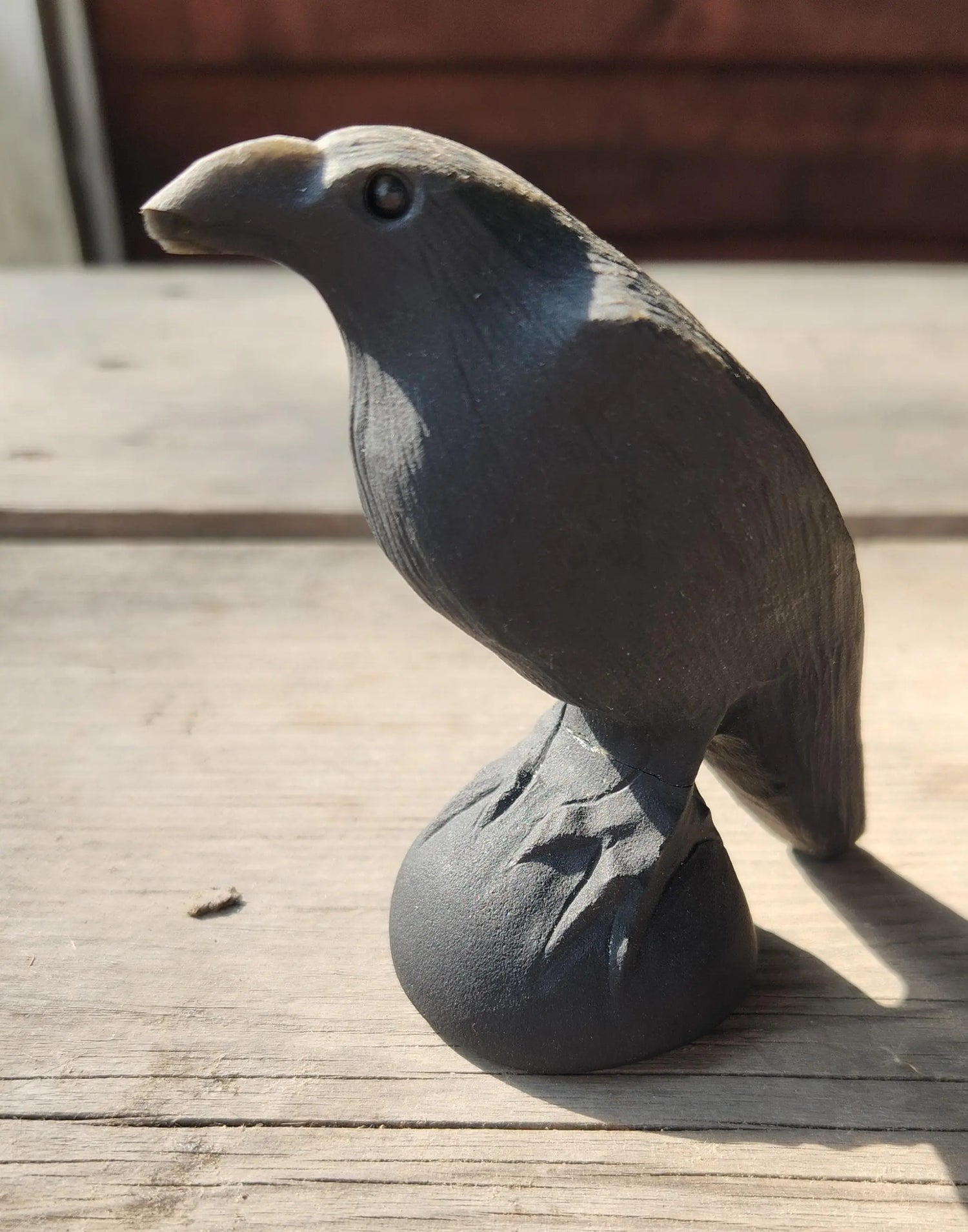 Obsidian Raven Figurine, Hand Carved Gothic Bird Decor, Large and Small Volcanic Glass Raven, Mythology Inspired Black Stone Raven Gift Etsy