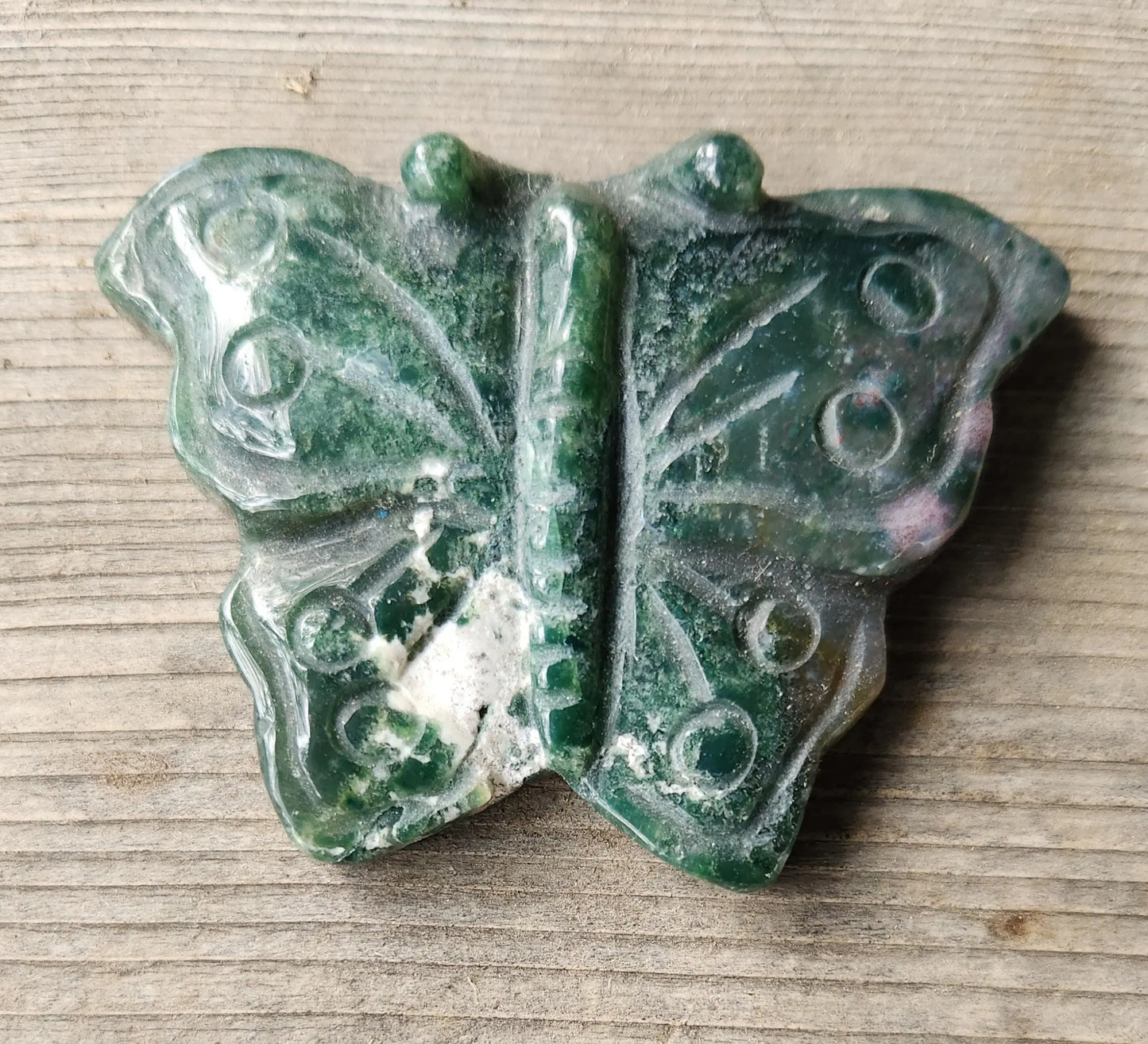 Ocean Jasper Butterfly Carving Etsy