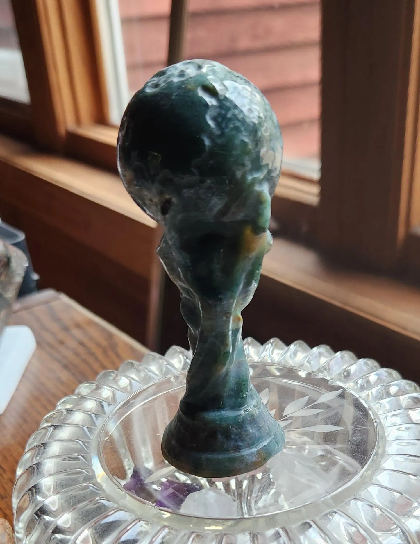 Carved Atlas Figurine Ocean Jasper & Lepidolite Etsy