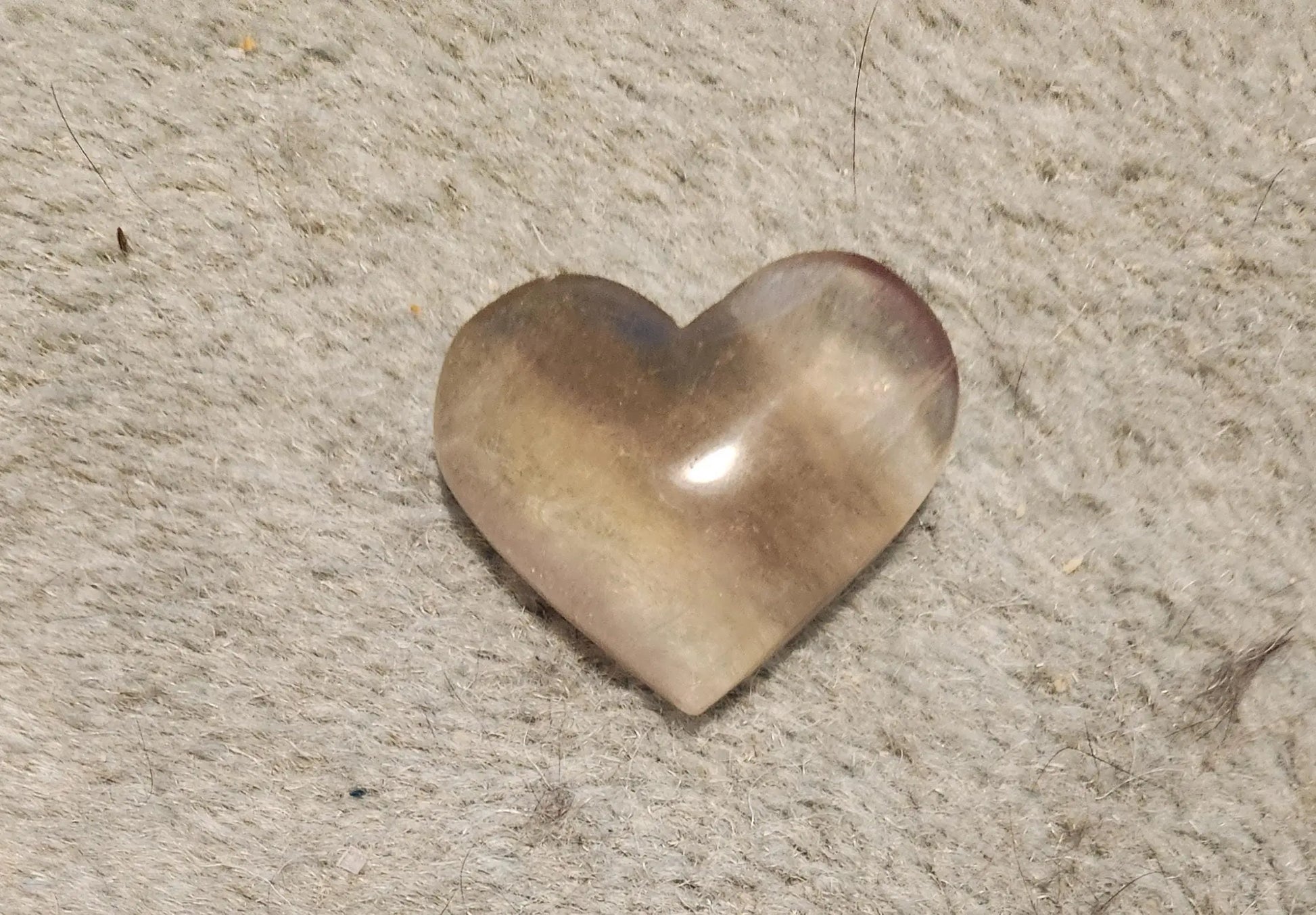 Fluorite Hearts, Carved Crystal Heart Stones, Blue Purple Fluorite, Negative Energy Sweeps, Calming Crystal, Palm & Pocket Stones Etsy