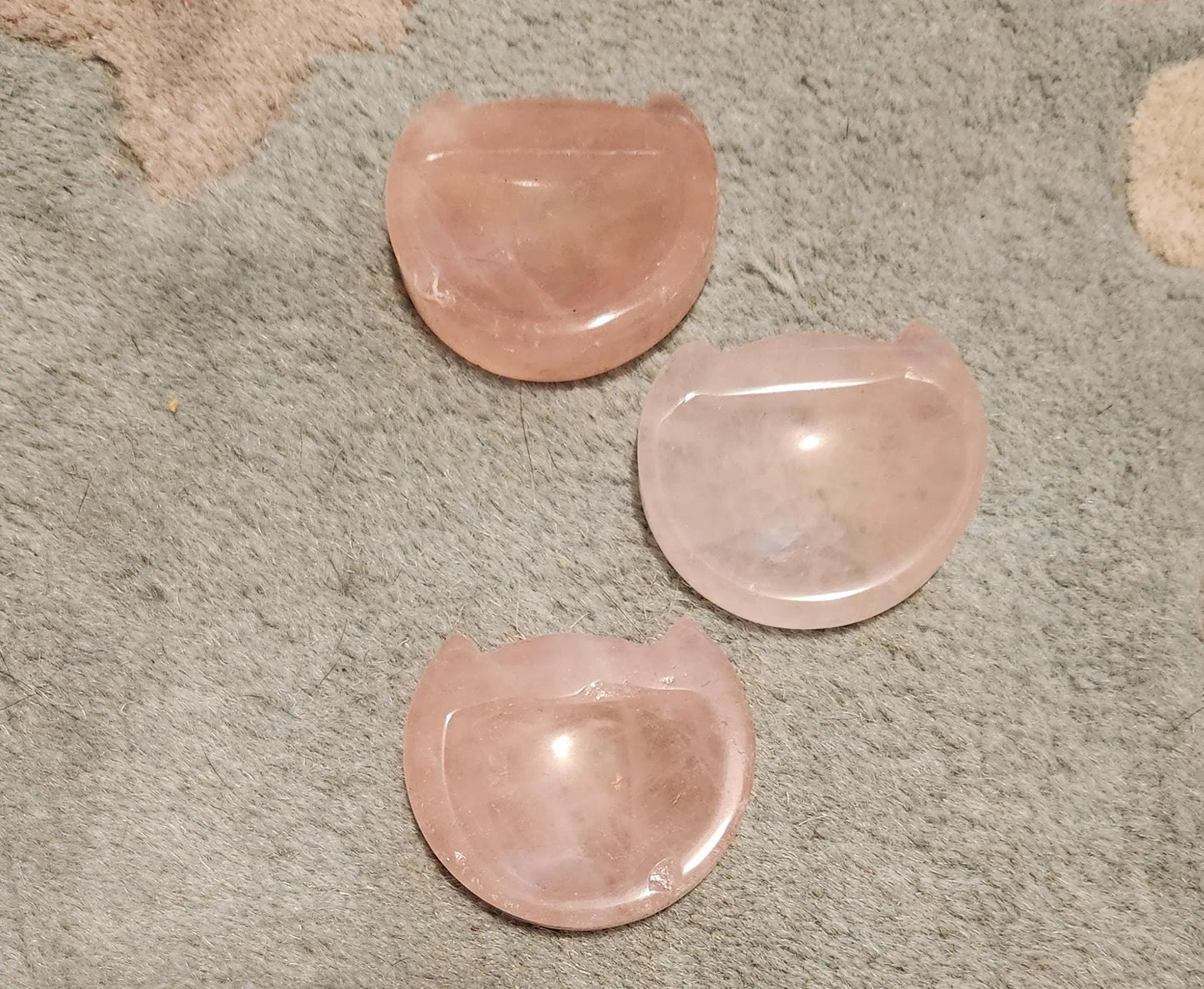 Small Kitty Rose Quartz Trinket Dish, Cat Jewelry Bowl, Pink Rose Quartz Cat Dish, Etsy