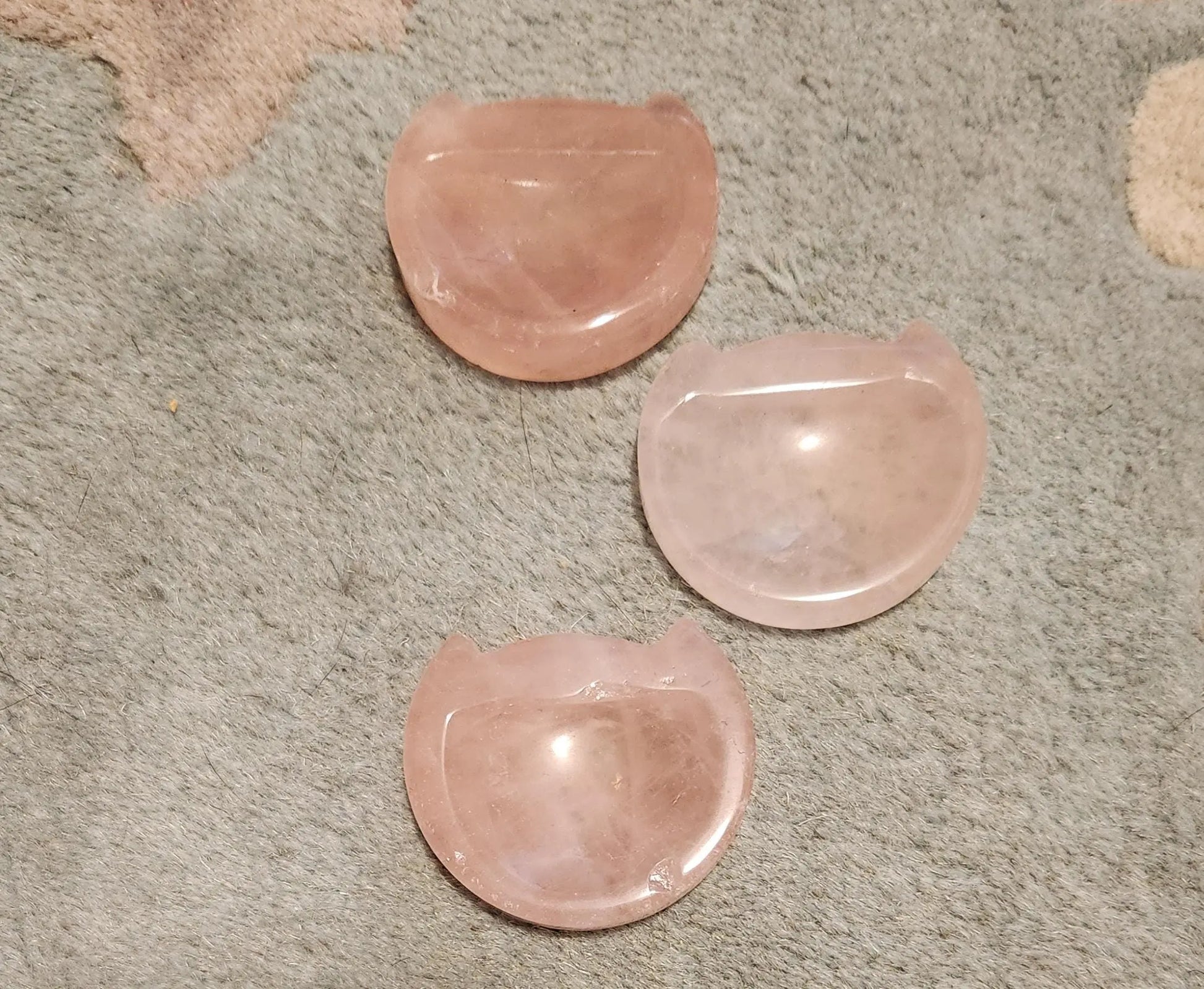 Small Kitty Rose Quartz Trinket Dish, Cat Jewelry Bowl, Pink Rose Quartz Cat Dish, Etsy