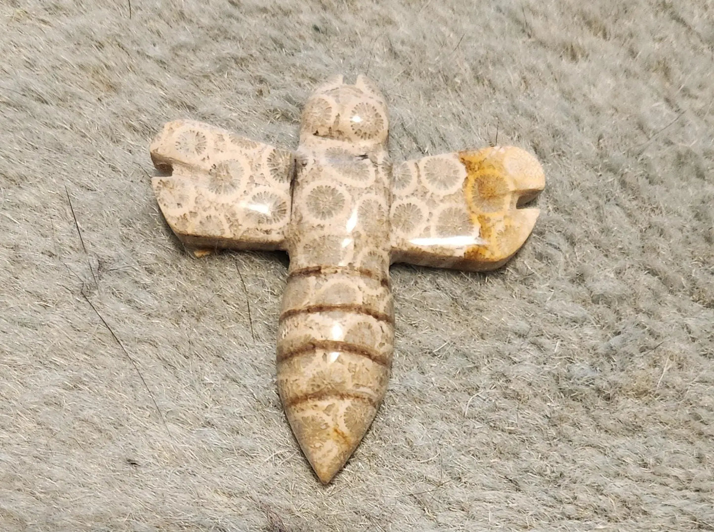 Fossil Coral Carved Bees,Crystal Bee Figurines, Nature-Inspired Decor, Fossil Coral Gifts, Rock Hound & Crystal Collection Etsy