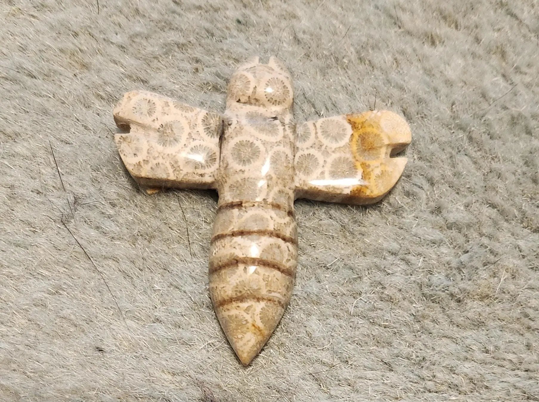 Fossil Coral Carved Bees,Crystal Bee Figurines, Nature-Inspired Decor, Fossil Coral Gifts, Rock Hound & Crystal Collection Etsy