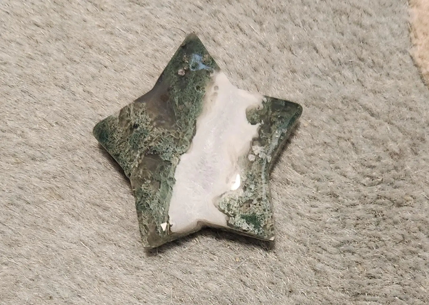 Moss Agate Stars, Crystal Collection, Emotional Health, Stress Relief, Reiki, Emotional Balance, Alter Decor, Alter, Crystal Shop, Imbolic Etsy