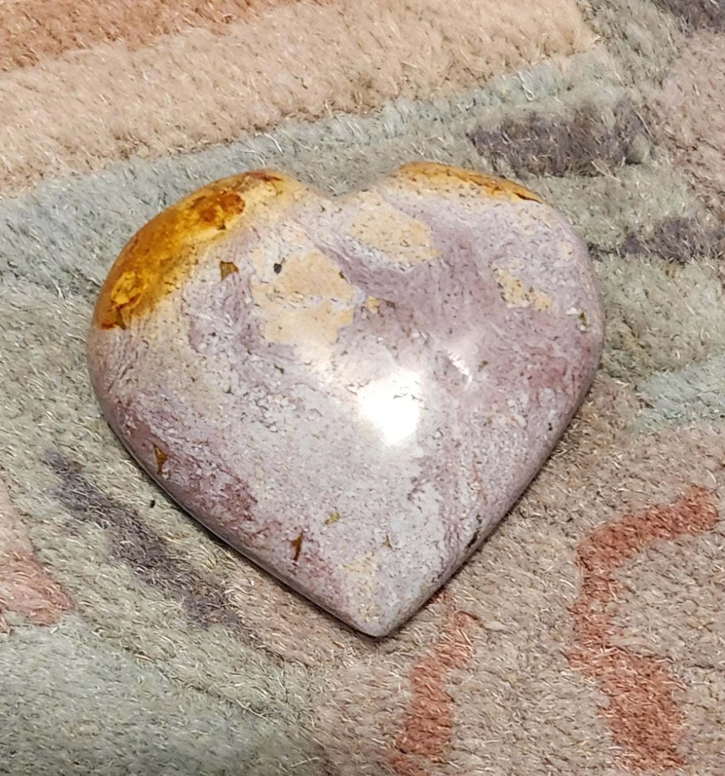 Ocean Jasper Heart Palm Stones, Colorful Ocean Jasper, Uplifting Energy, Madagascar Heart Crystals, Natural Carved Crystal Gifts Etsy